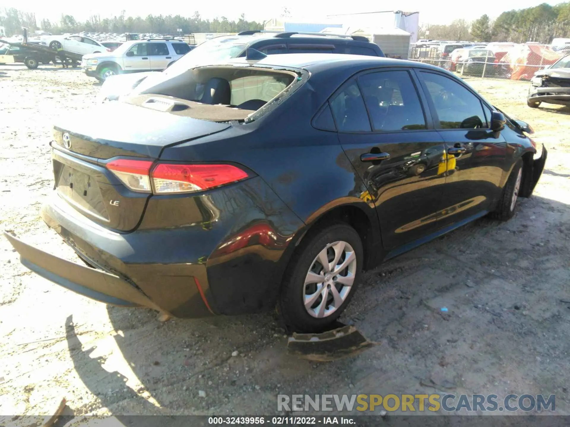 4 fotografías del automóvil dañado JTDEPMAE8MJ155222 TOYOTA COROLLA 2021