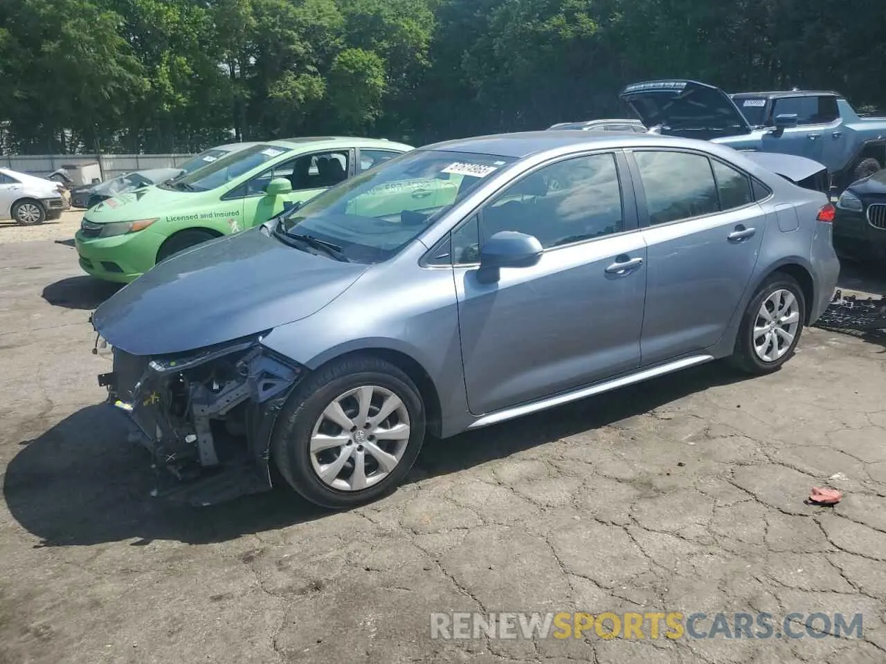 1 fotografías del automóvil dañado JTDEPMAE8MJ158444 TOYOTA COROLLA 2021