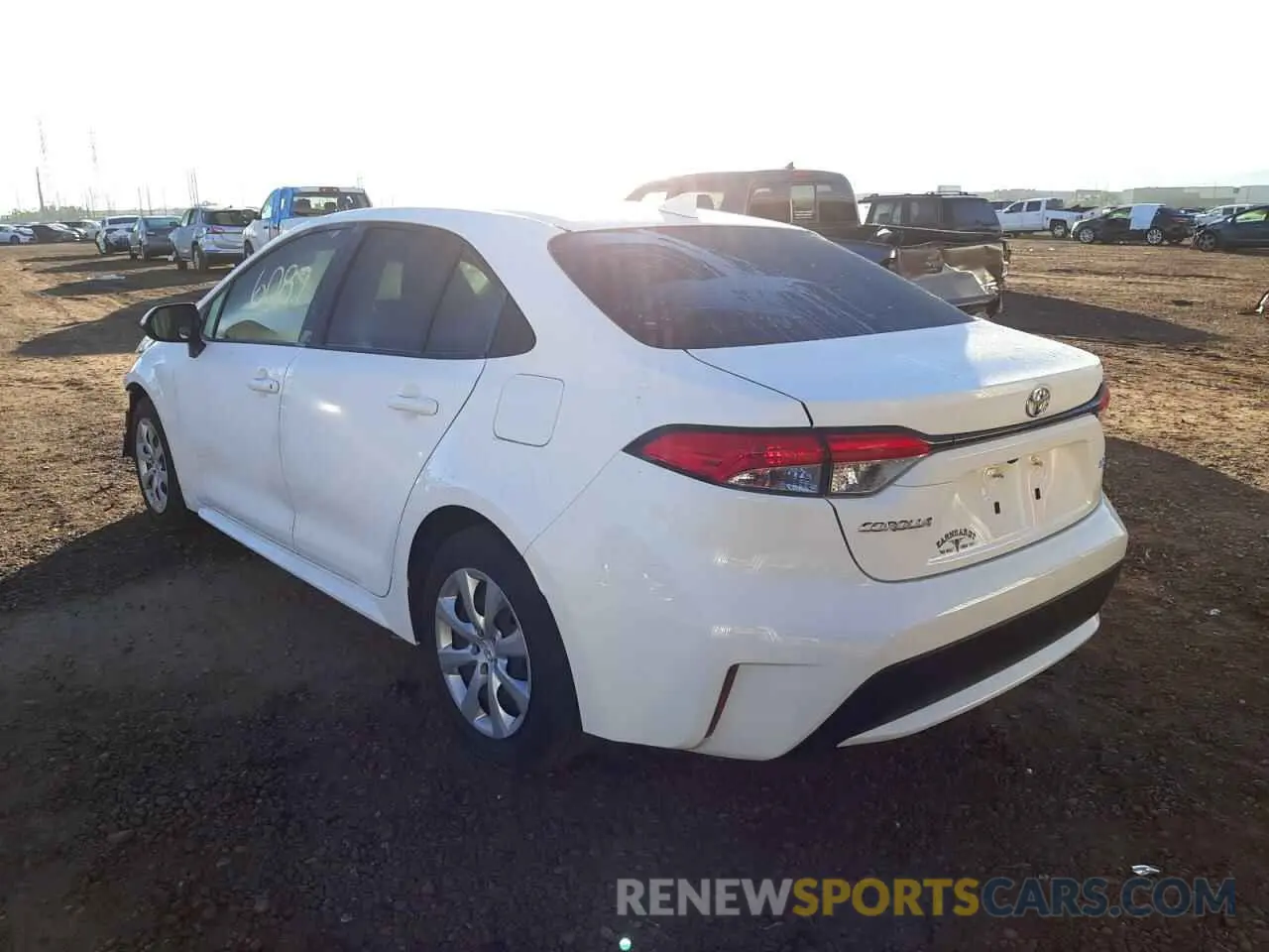 3 fotografías del automóvil dañado JTDEPMAE8MJ159691 TOYOTA COROLLA 2021