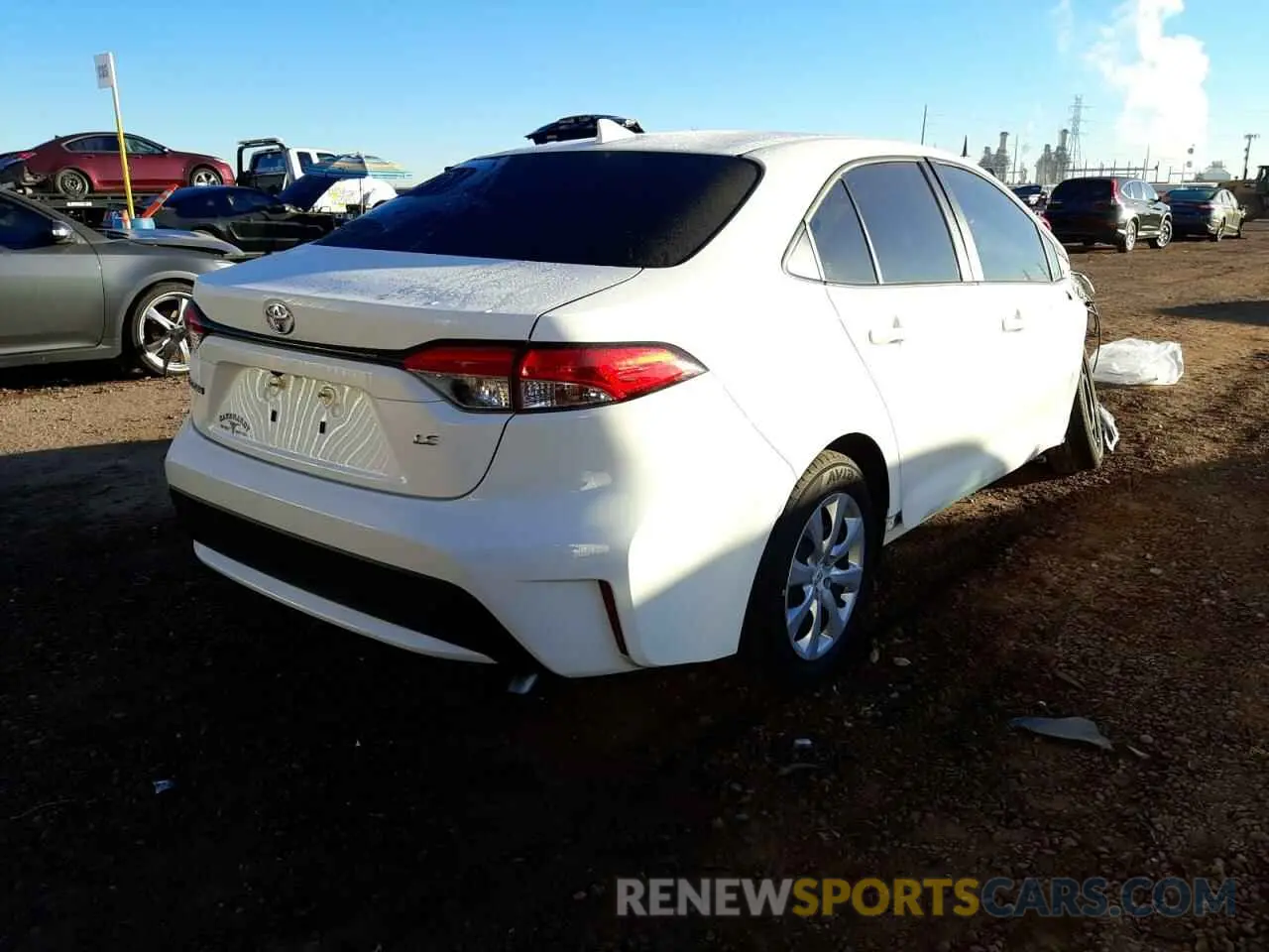 4 fotografías del automóvil dañado JTDEPMAE8MJ159691 TOYOTA COROLLA 2021