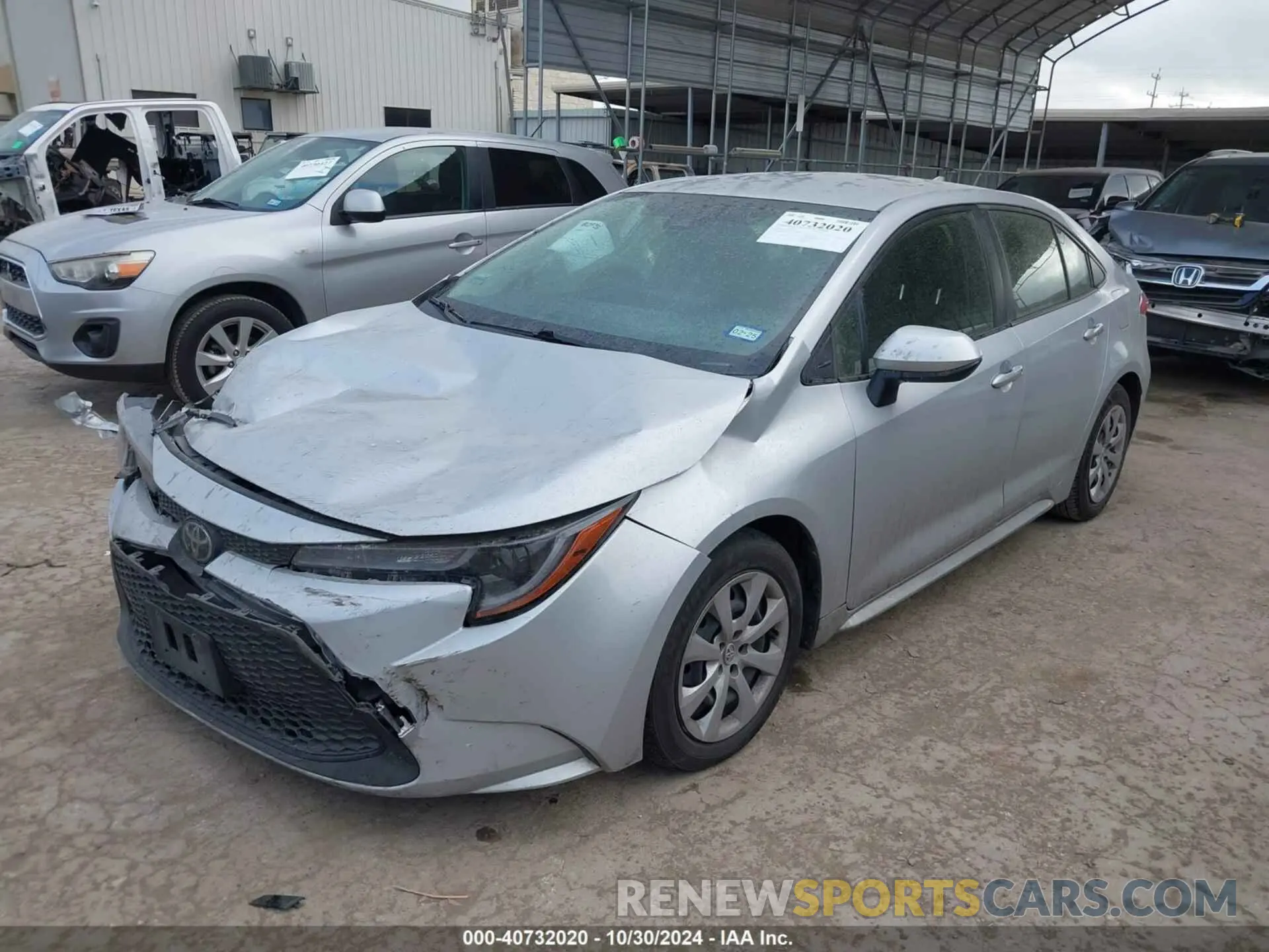 2 fotografías del automóvil dañado JTDEPMAE8MJ160596 TOYOTA COROLLA 2021
