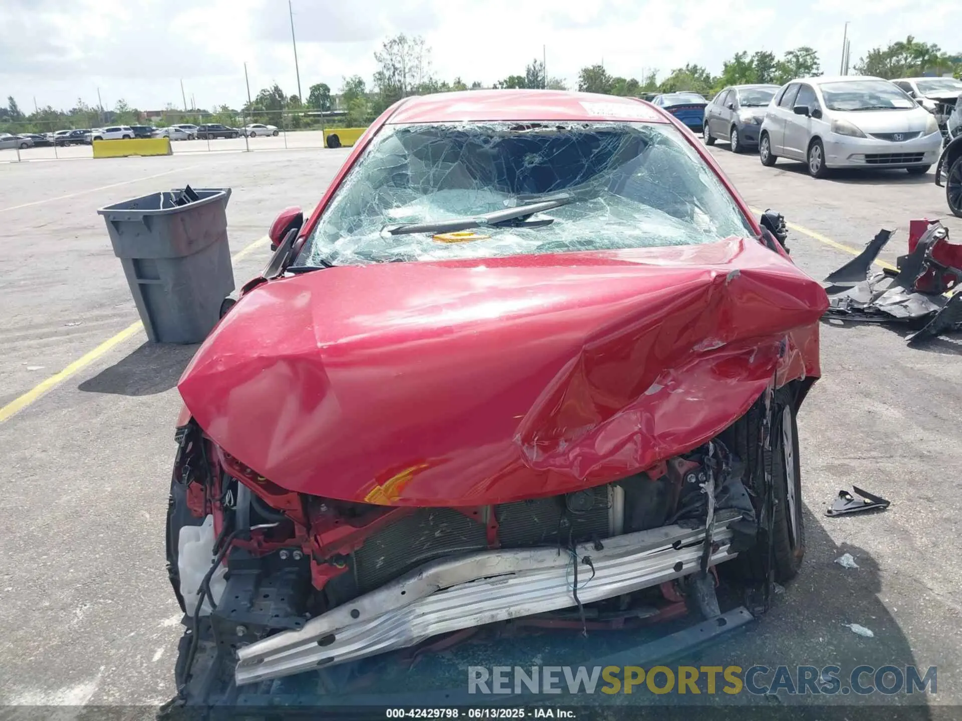 13 fotografías del automóvil dañado JTDEPMAE8MJ161425 TOYOTA COROLLA 2021