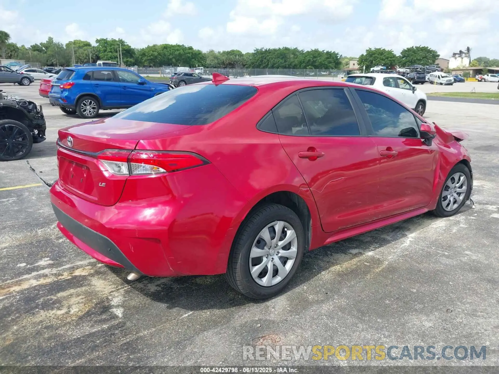 4 fotografías del automóvil dañado JTDEPMAE8MJ161425 TOYOTA COROLLA 2021