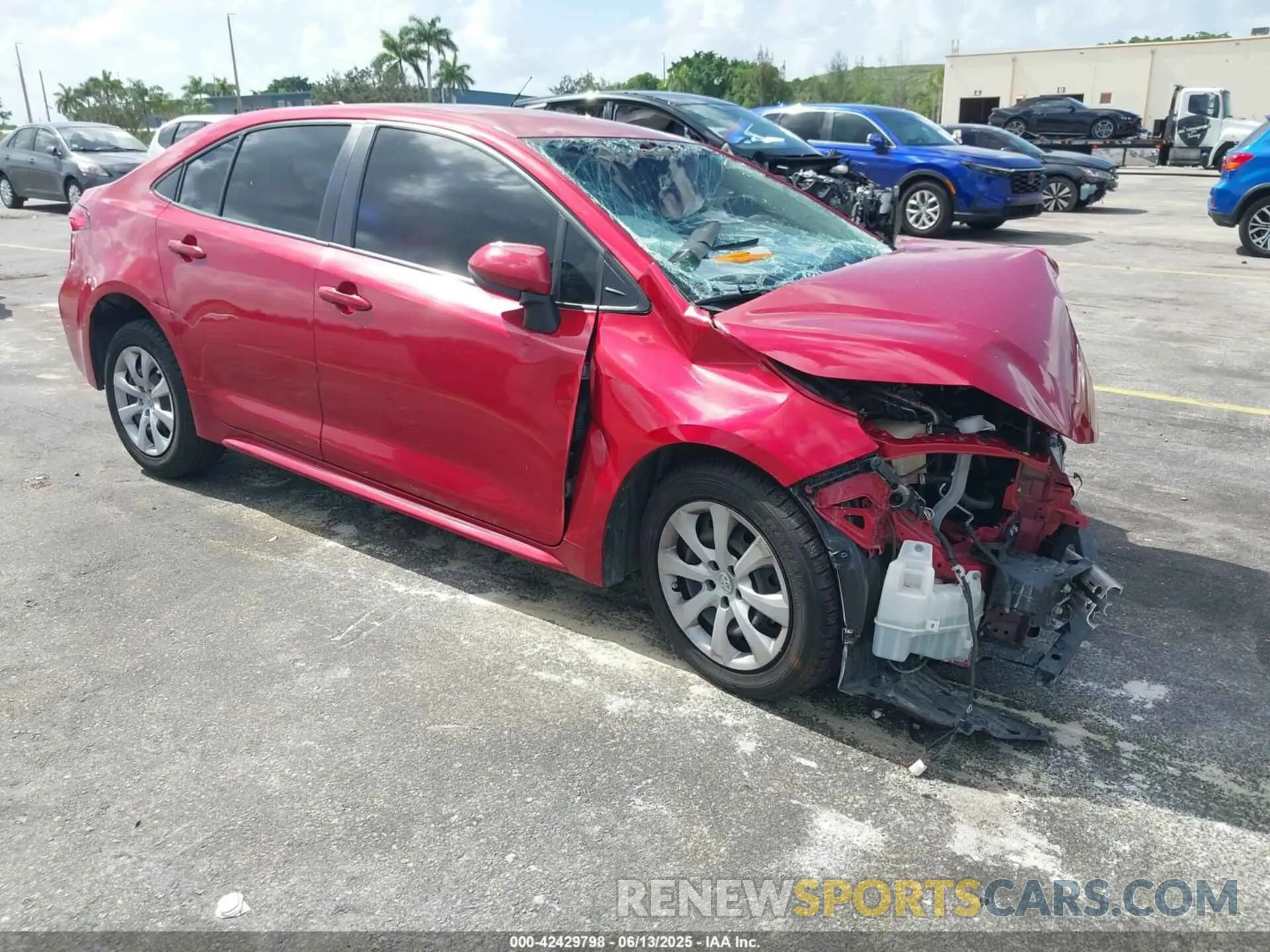 6 fotografías del automóvil dañado JTDEPMAE8MJ161425 TOYOTA COROLLA 2021
