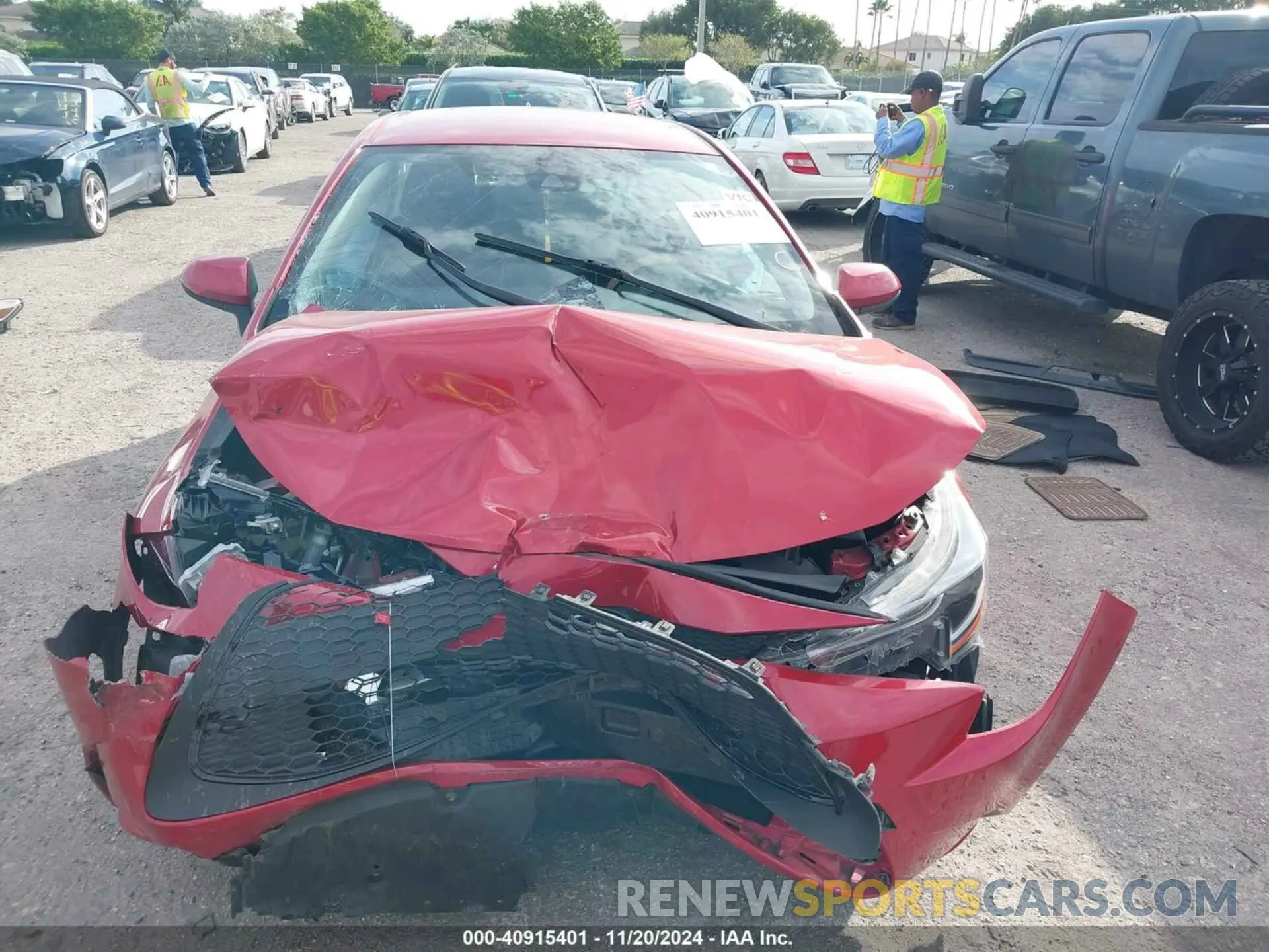 12 fotografías del automóvil dañado JTDEPMAE8MJ162235 TOYOTA COROLLA 2021