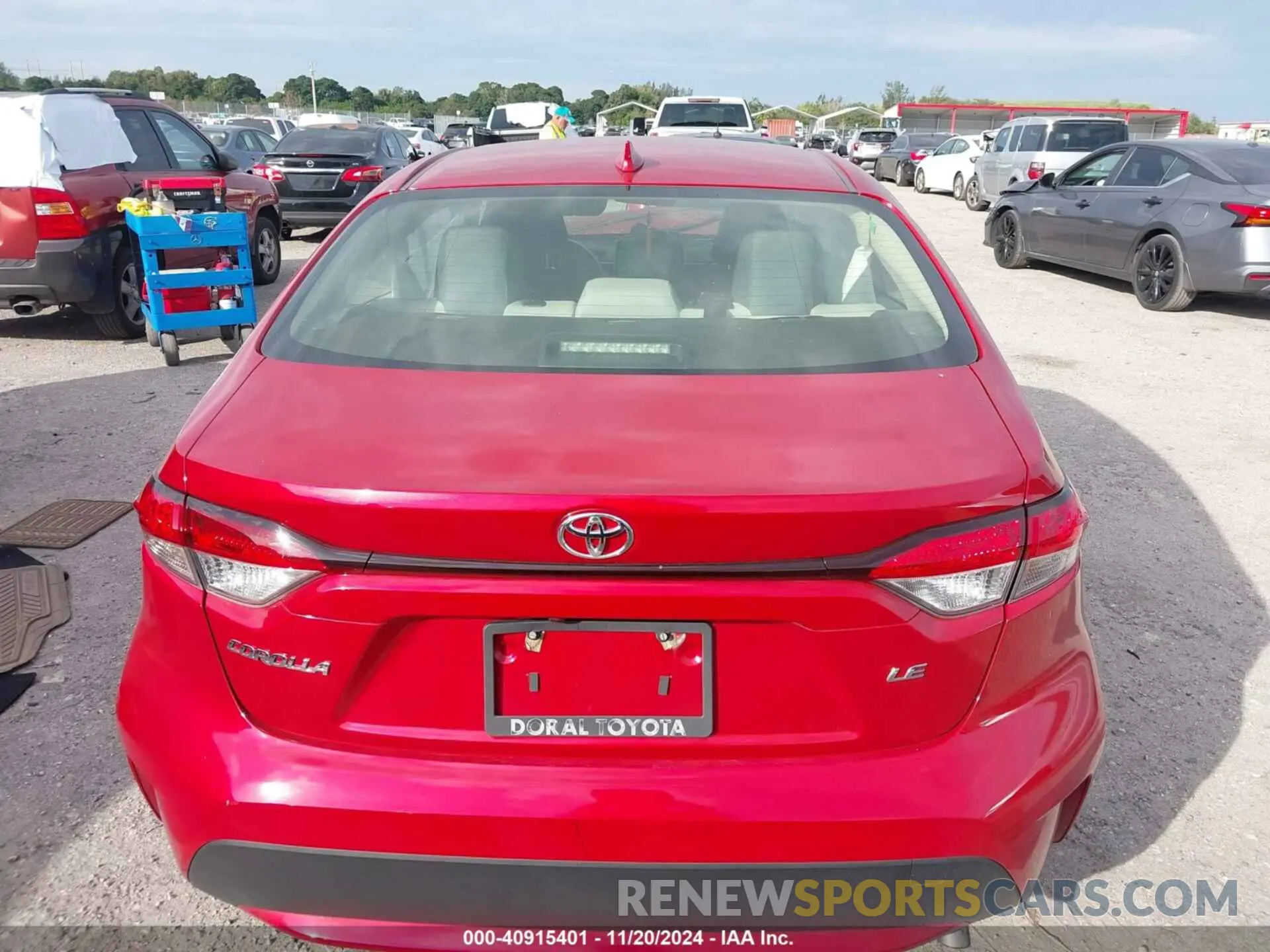 16 fotografías del automóvil dañado JTDEPMAE8MJ162235 TOYOTA COROLLA 2021