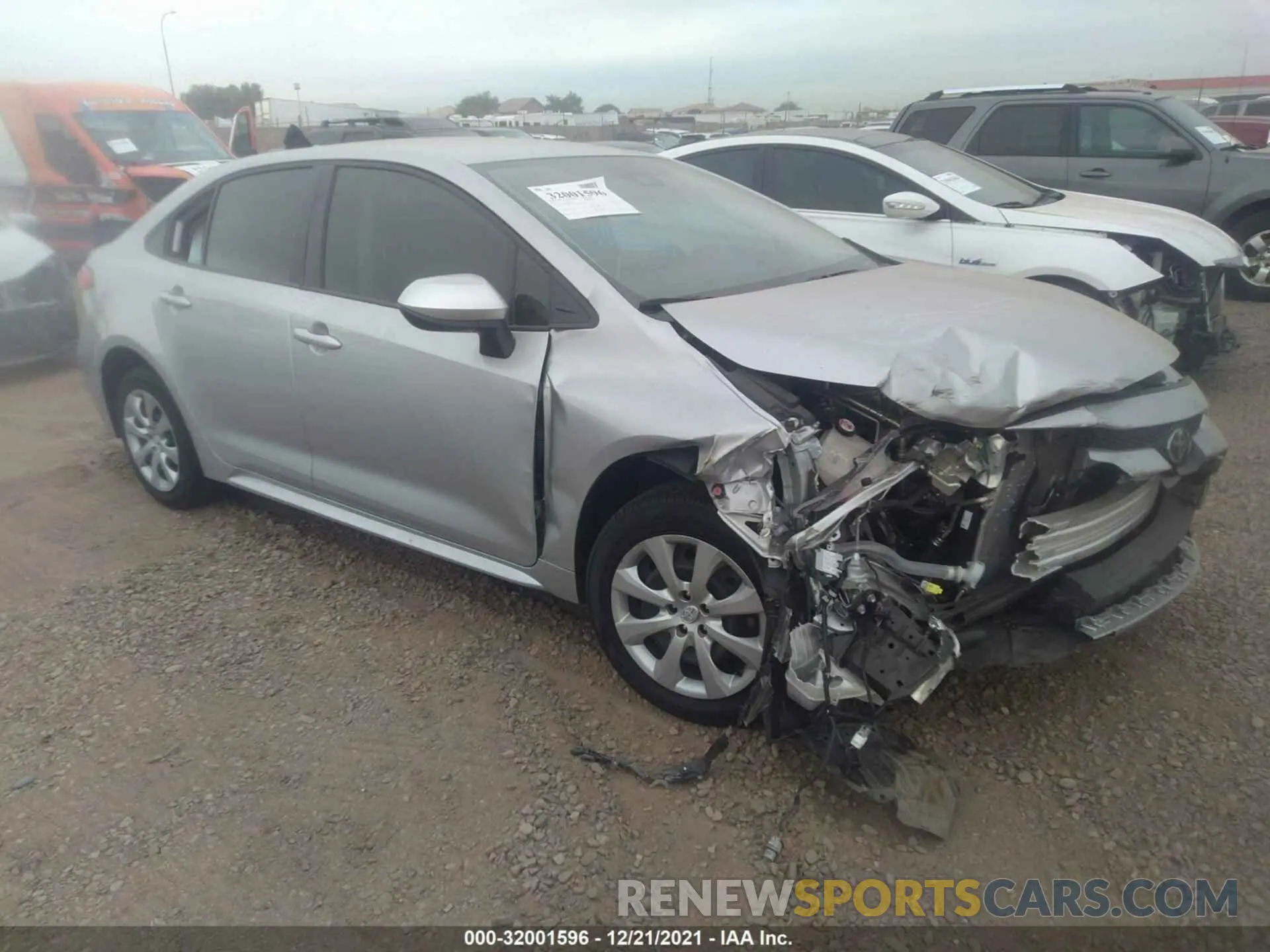 1 fotografías del automóvil dañado JTDEPMAE8MJ165913 TOYOTA COROLLA 2021
