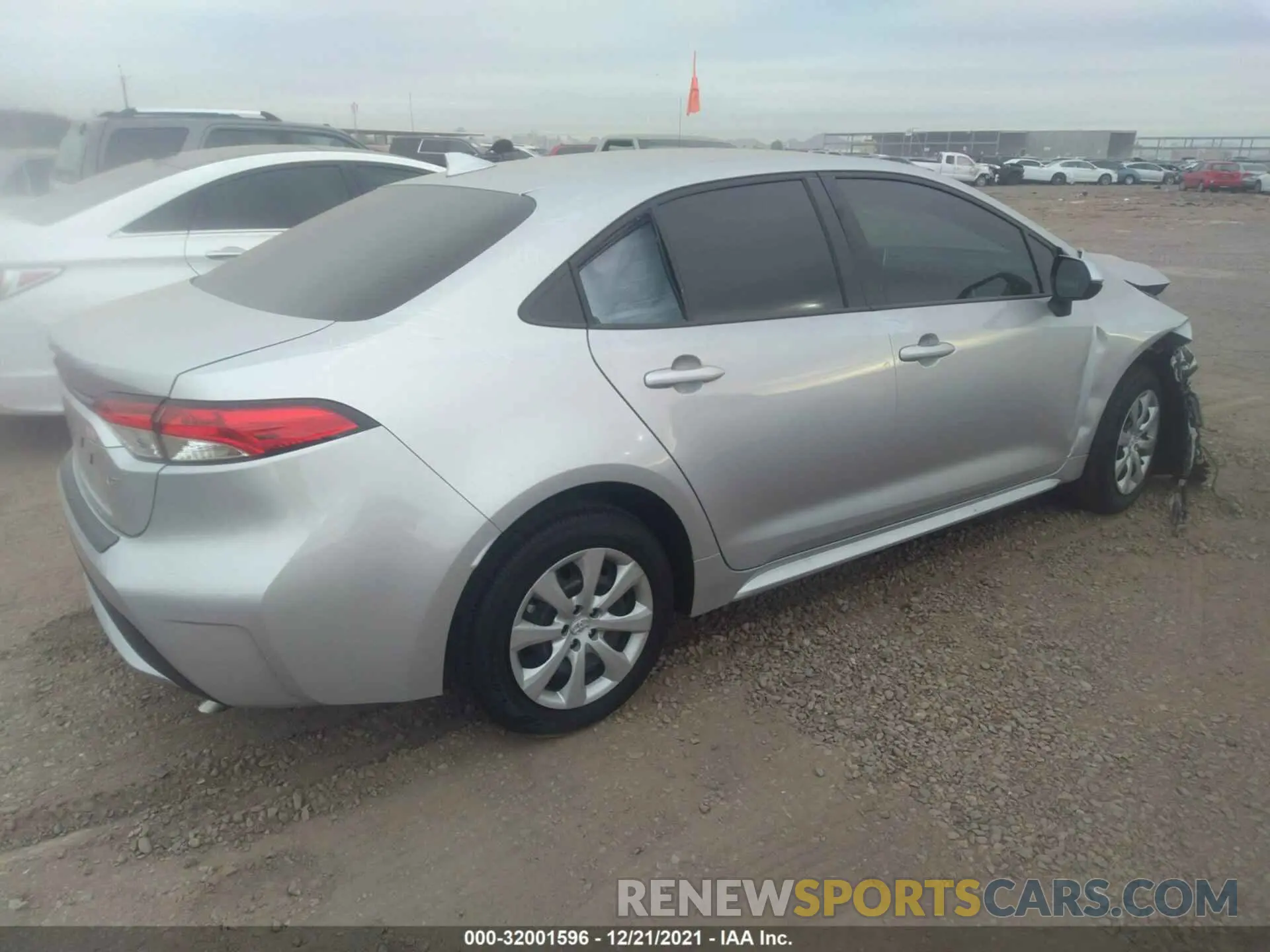 4 fotografías del automóvil dañado JTDEPMAE8MJ165913 TOYOTA COROLLA 2021