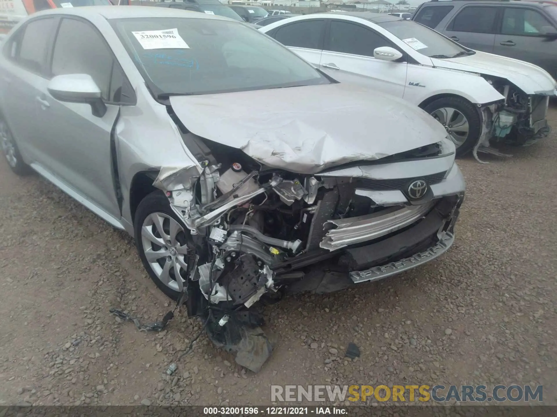 6 fotografías del automóvil dañado JTDEPMAE8MJ165913 TOYOTA COROLLA 2021