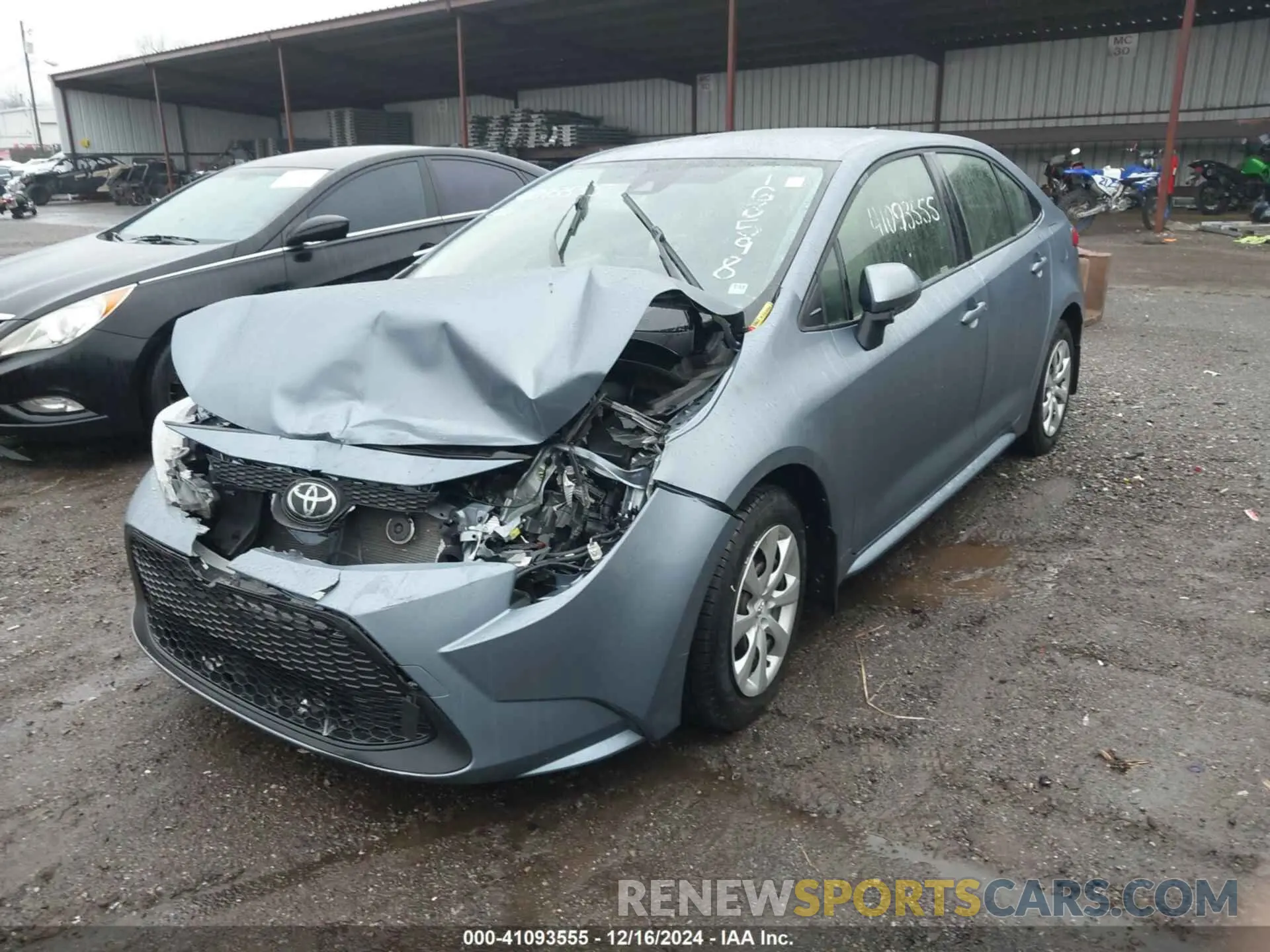 12 fotografías del automóvil dañado JTDEPMAE8MJ168598 TOYOTA COROLLA 2021