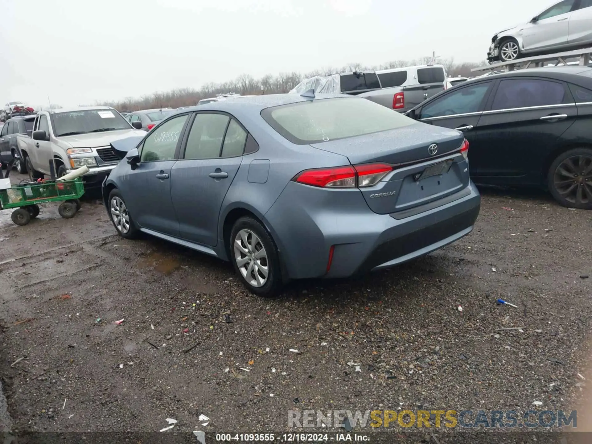 3 fotografías del automóvil dañado JTDEPMAE8MJ168598 TOYOTA COROLLA 2021