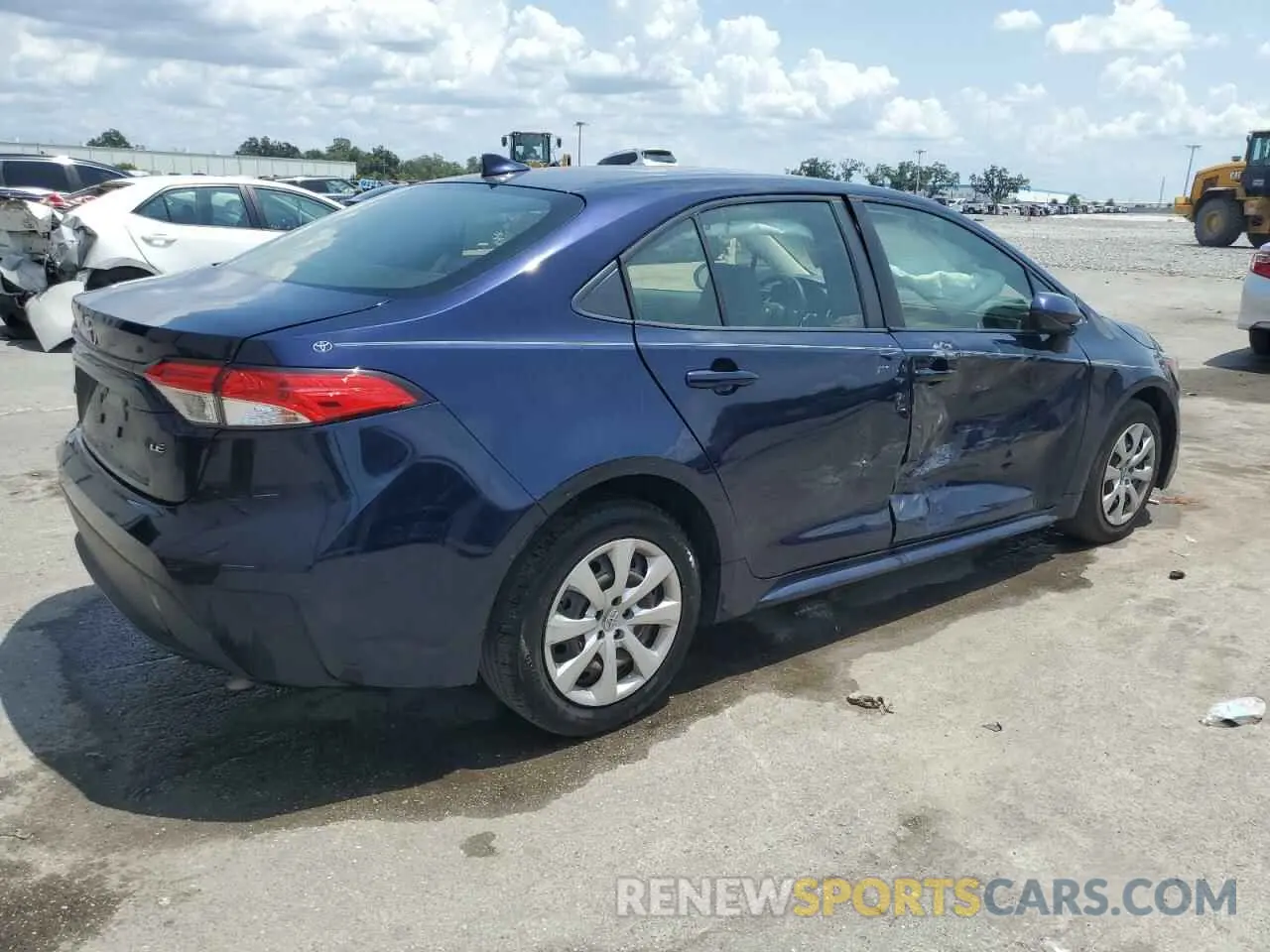 3 fotografías del automóvil dañado JTDEPMAE9MJ124402 TOYOTA COROLLA 2021