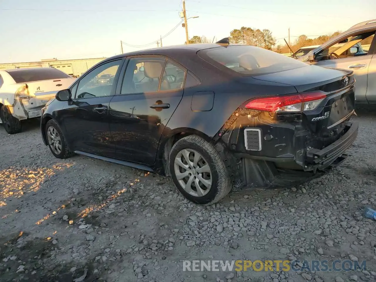 2 fotografías del automóvil dañado JTDEPMAE9MJ125811 TOYOTA COROLLA 2021