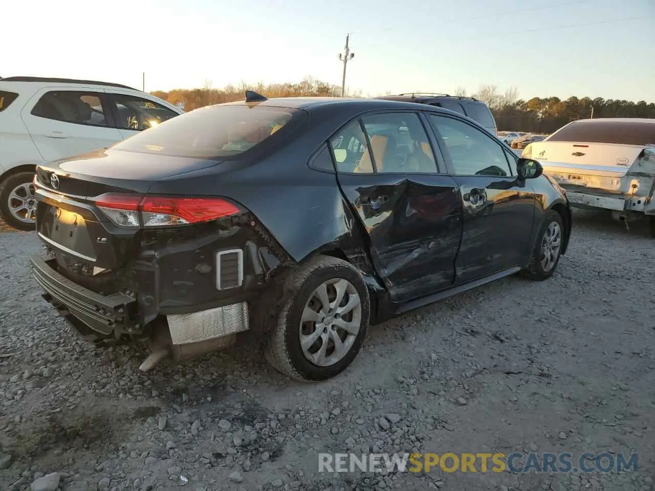 3 fotografías del automóvil dañado JTDEPMAE9MJ125811 TOYOTA COROLLA 2021