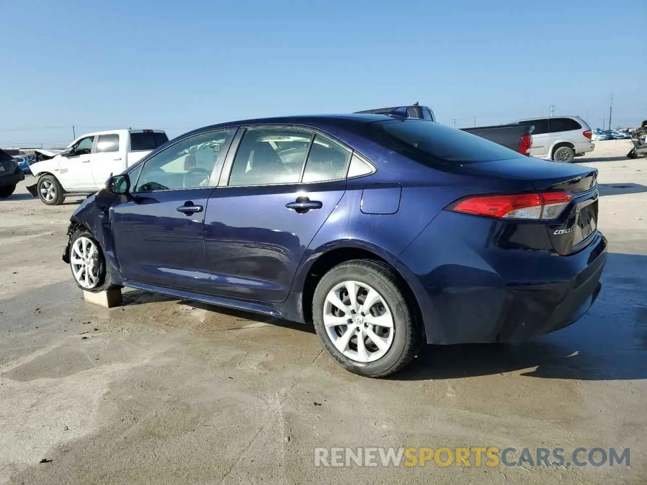 2 fotografías del automóvil dañado JTDEPMAE9MJ128966 TOYOTA COROLLA 2021