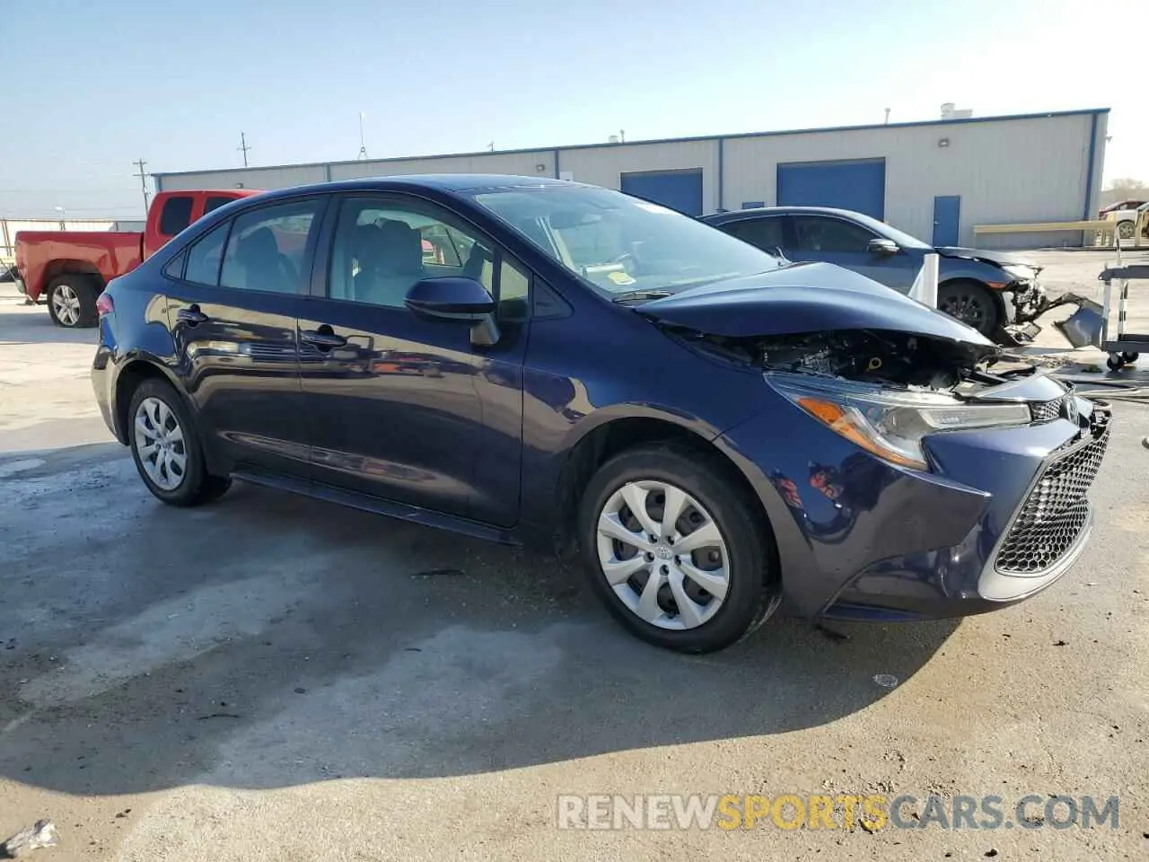 4 fotografías del automóvil dañado JTDEPMAE9MJ128966 TOYOTA COROLLA 2021