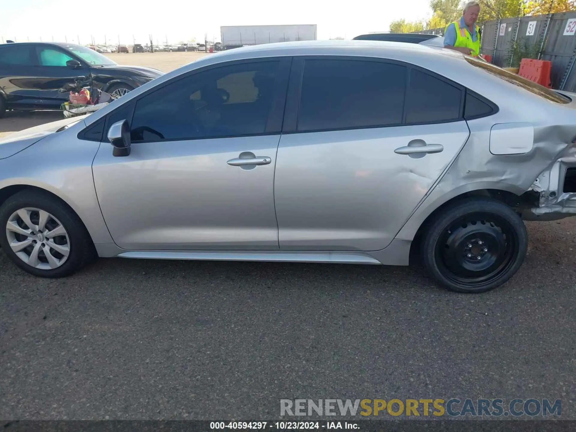 15 fotografías del automóvil dañado JTDEPMAE9MJ129079 TOYOTA COROLLA 2021