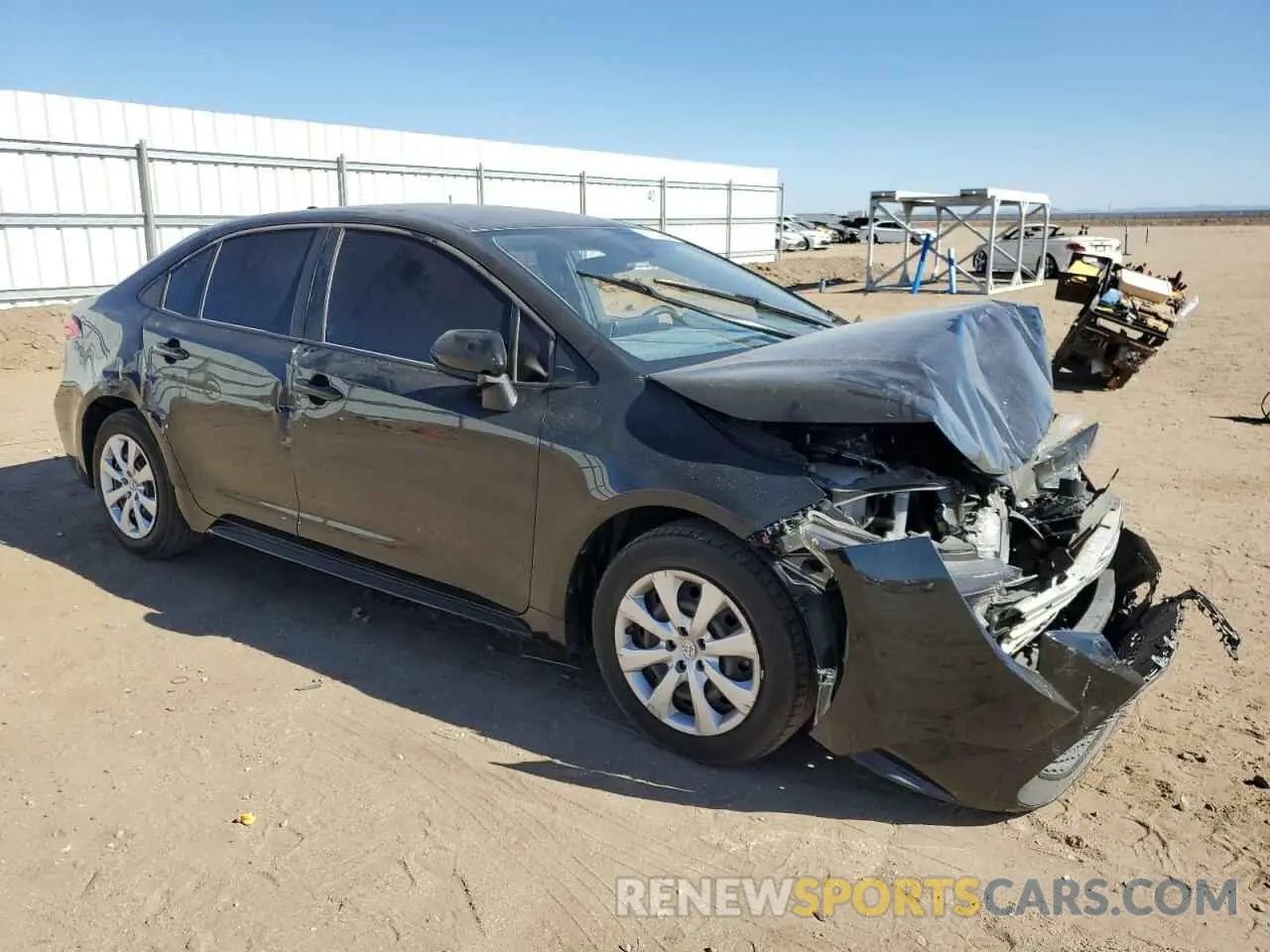 4 fotografías del automóvil dañado JTDEPMAE9MJ130815 TOYOTA COROLLA 2021