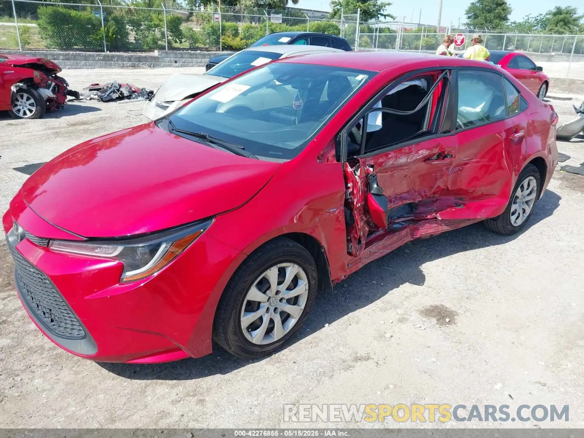 2 fotografías del automóvil dañado JTDEPMAE9MJ130989 TOYOTA COROLLA 2021