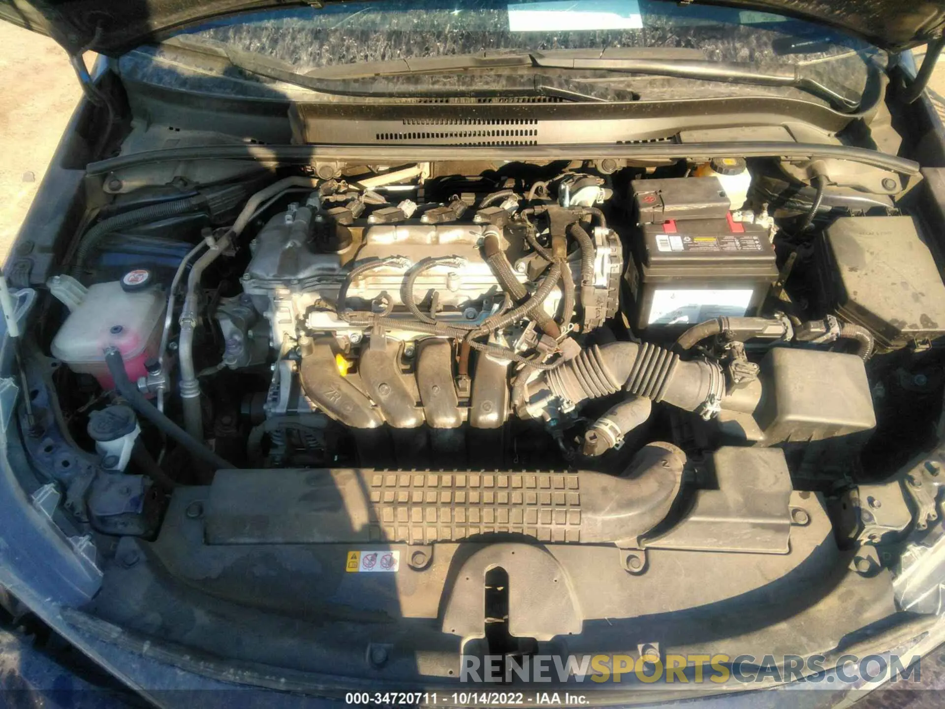 10 fotografías del automóvil dañado JTDEPMAE9MJ135304 TOYOTA COROLLA 2021