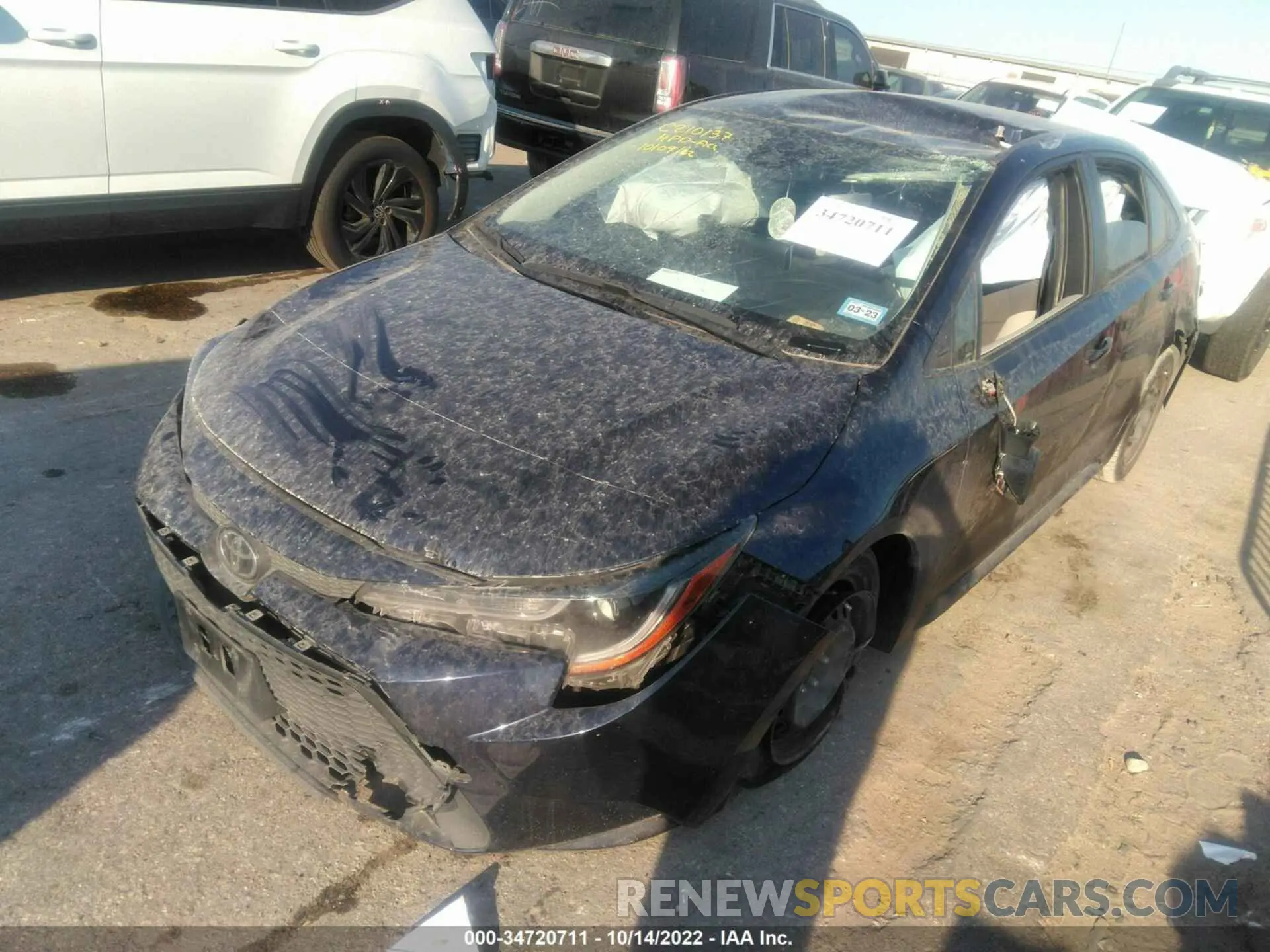 2 fotografías del automóvil dañado JTDEPMAE9MJ135304 TOYOTA COROLLA 2021