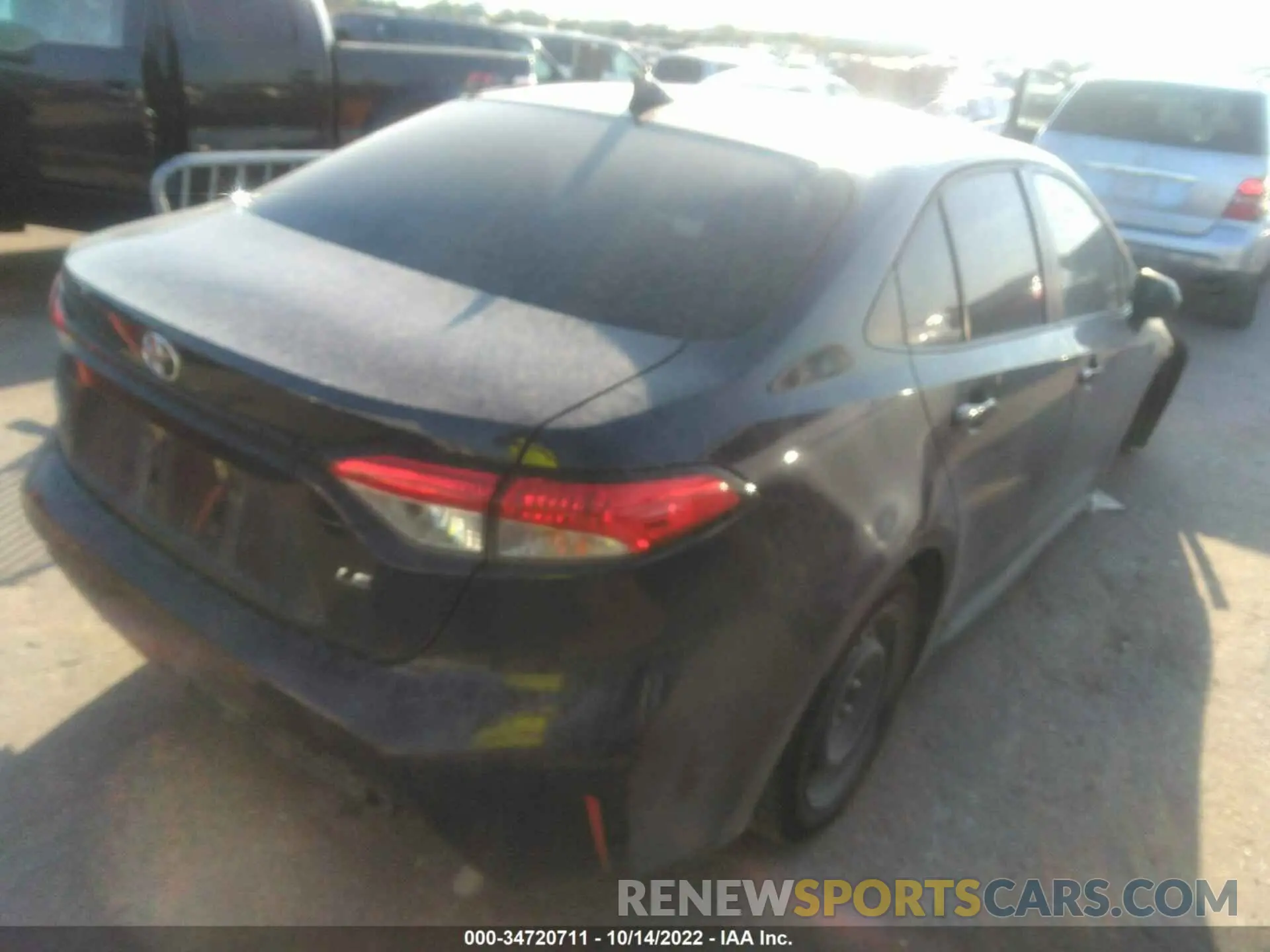 4 fotografías del automóvil dañado JTDEPMAE9MJ135304 TOYOTA COROLLA 2021