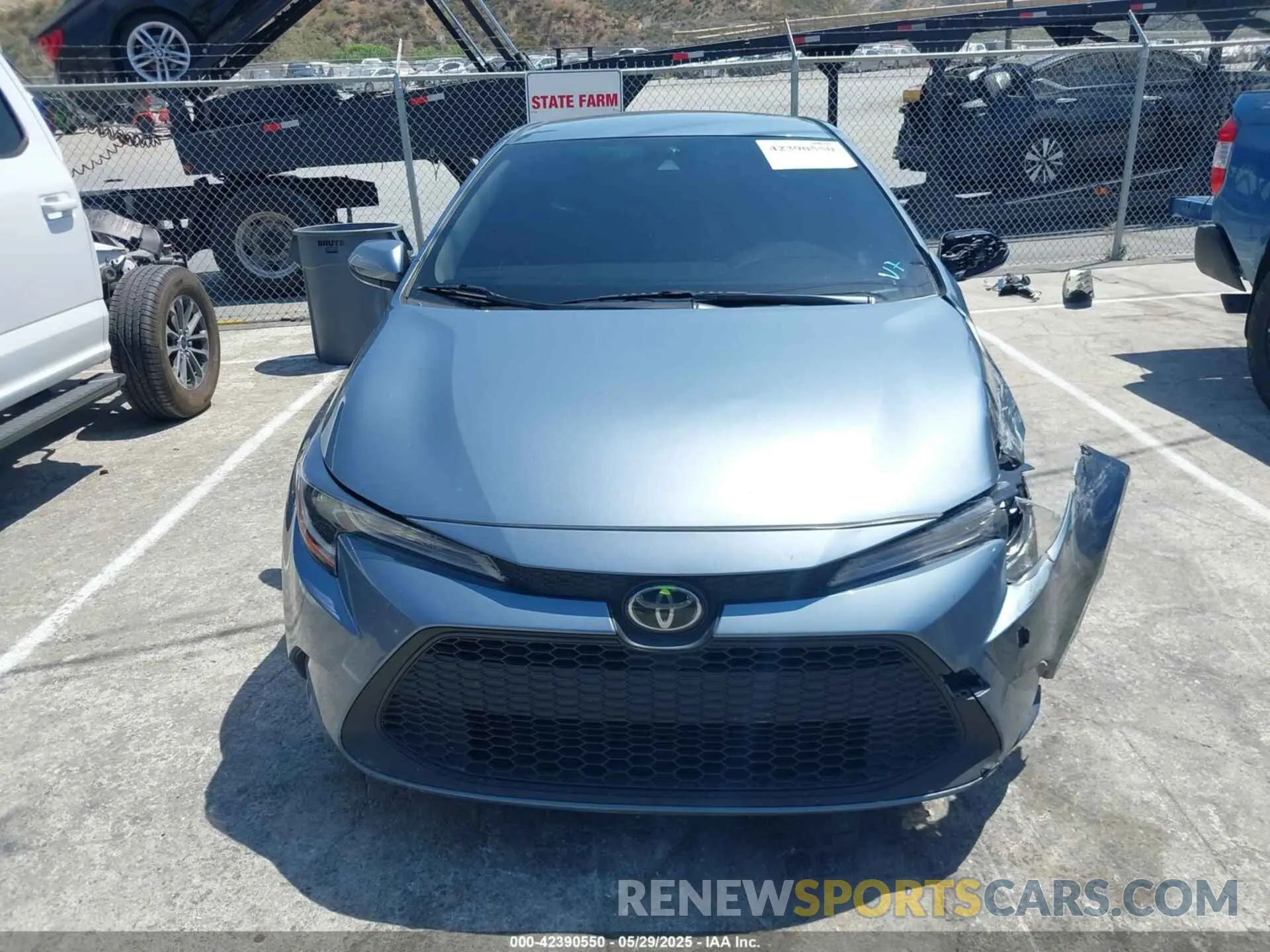 13 fotografías del automóvil dañado JTDEPMAE9MJ141815 TOYOTA COROLLA 2021
