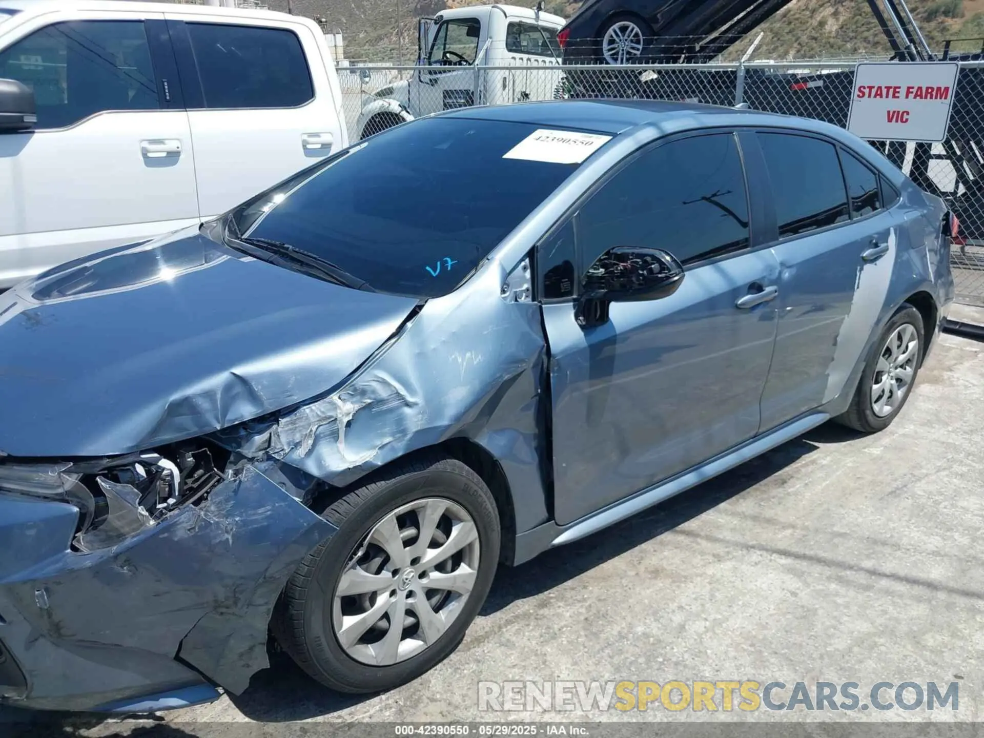 6 fotografías del automóvil dañado JTDEPMAE9MJ141815 TOYOTA COROLLA 2021