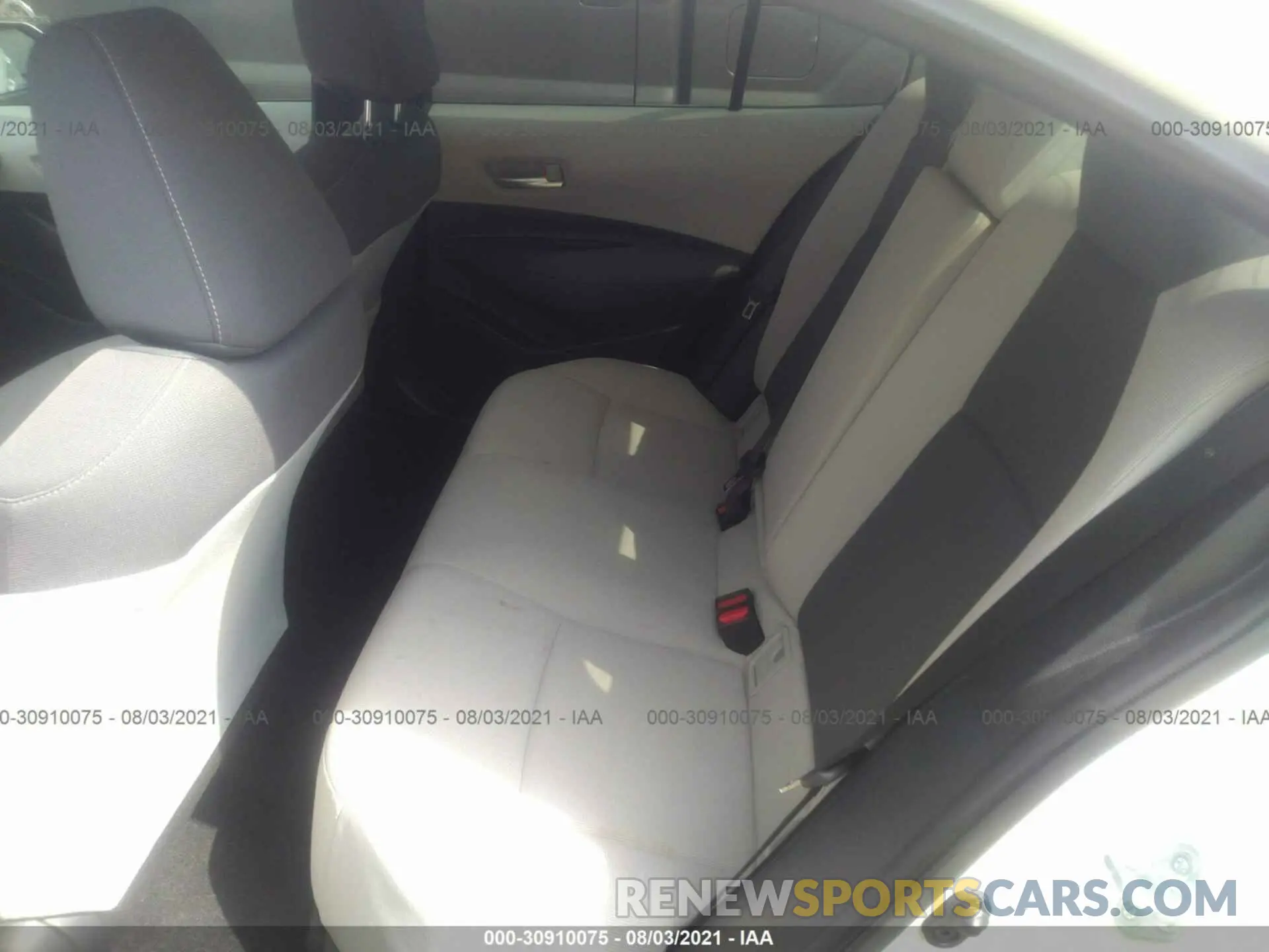 8 fotografías del automóvil dañado JTDEPMAE9MJ144827 TOYOTA COROLLA 2021