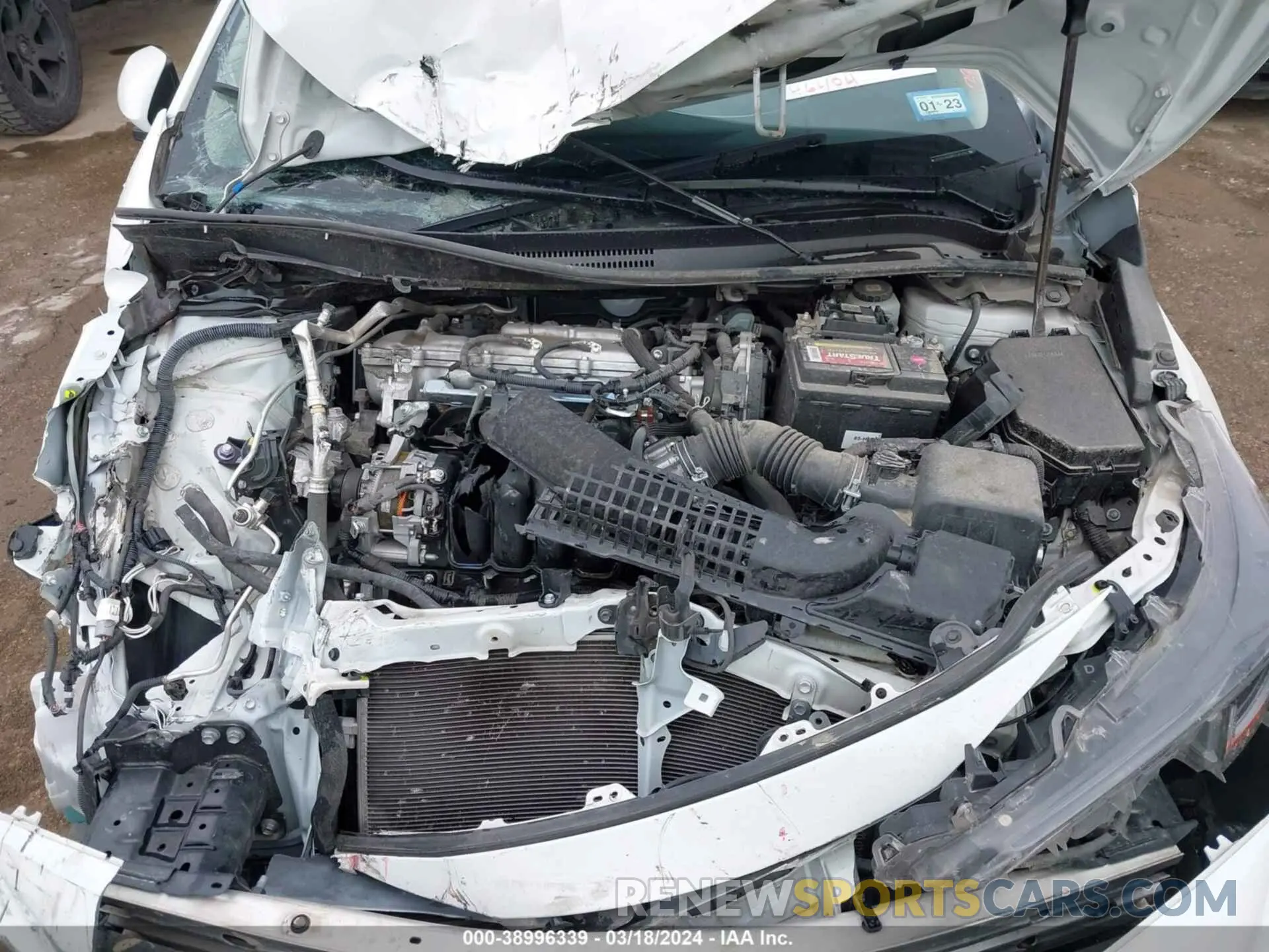 10 fotografías del automóvil dañado JTDEPMAE9MJ145234 TOYOTA COROLLA 2021