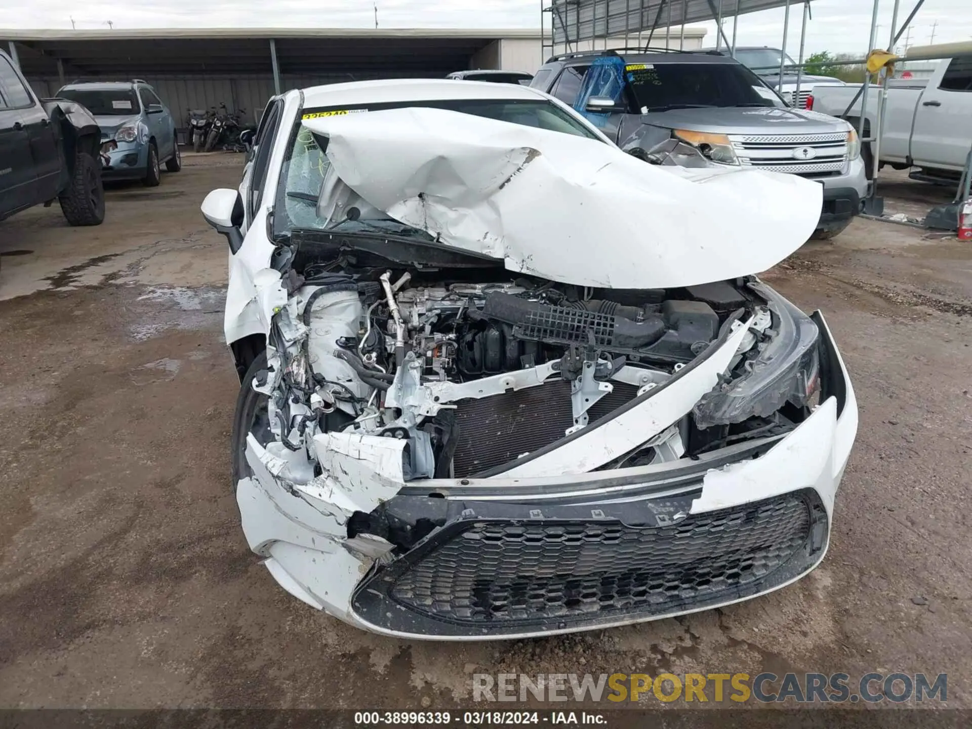 11 fotografías del automóvil dañado JTDEPMAE9MJ145234 TOYOTA COROLLA 2021