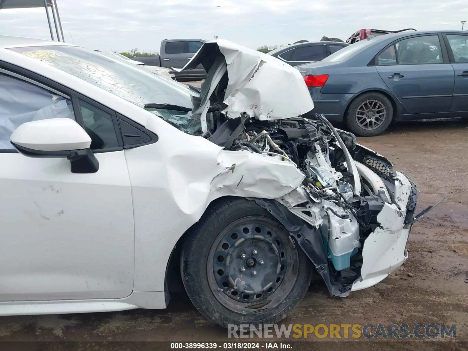6 fotografías del automóvil dañado JTDEPMAE9MJ145234 TOYOTA COROLLA 2021