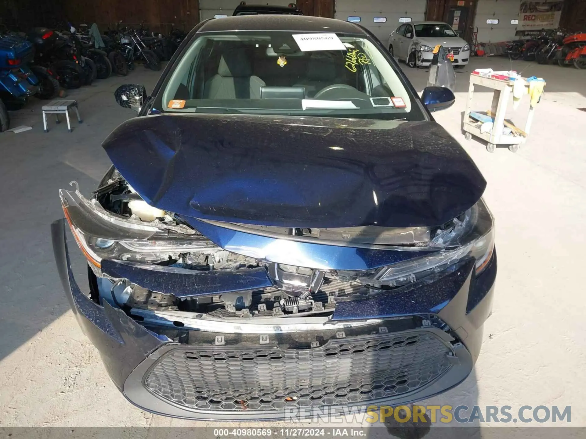 12 fotografías del automóvil dañado JTDEPMAE9MJ147422 TOYOTA COROLLA 2021