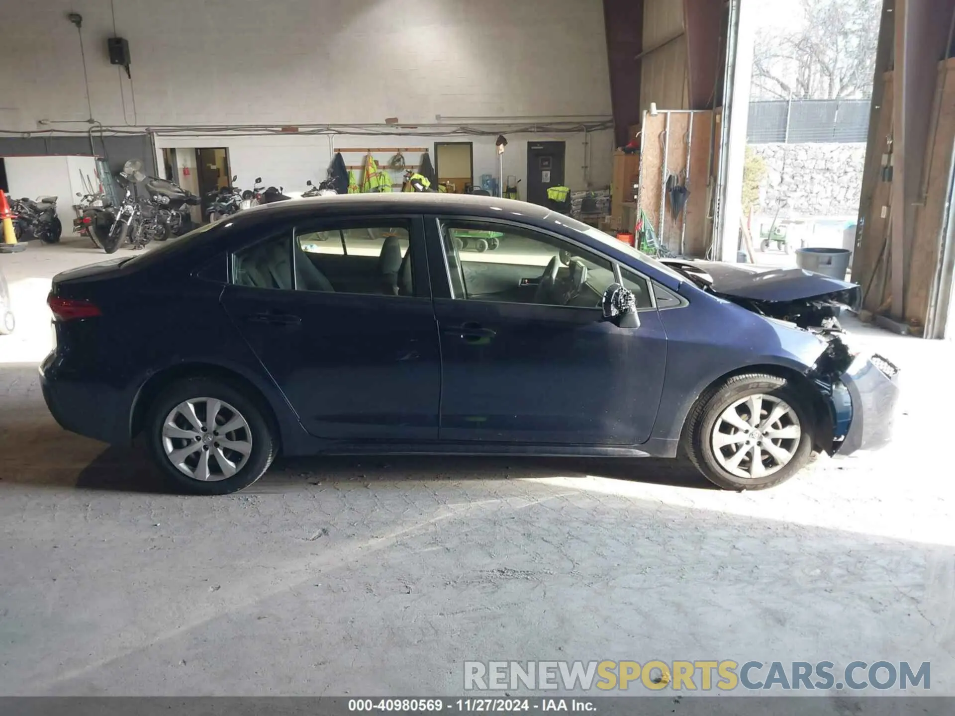13 fotografías del automóvil dañado JTDEPMAE9MJ147422 TOYOTA COROLLA 2021