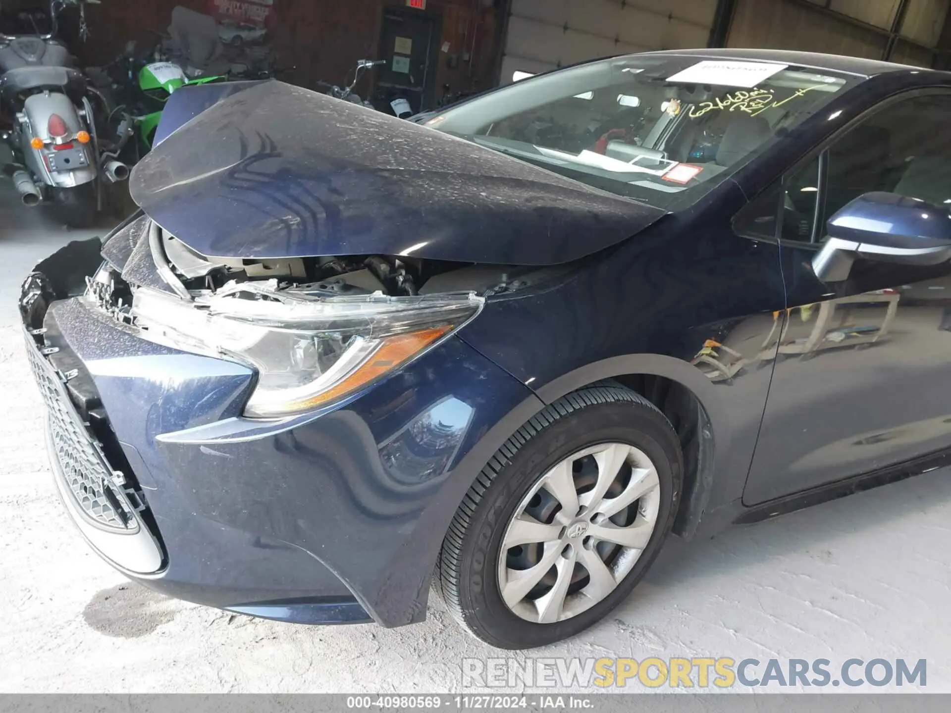 18 fotografías del automóvil dañado JTDEPMAE9MJ147422 TOYOTA COROLLA 2021