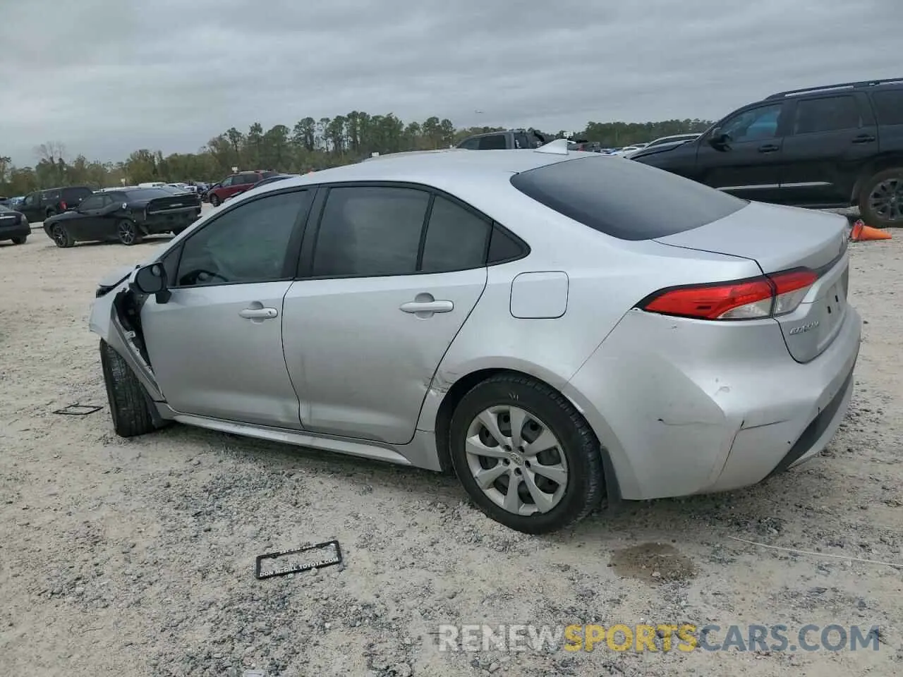 2 fotografías del automóvil dañado JTDEPMAE9MJ156654 TOYOTA COROLLA 2021