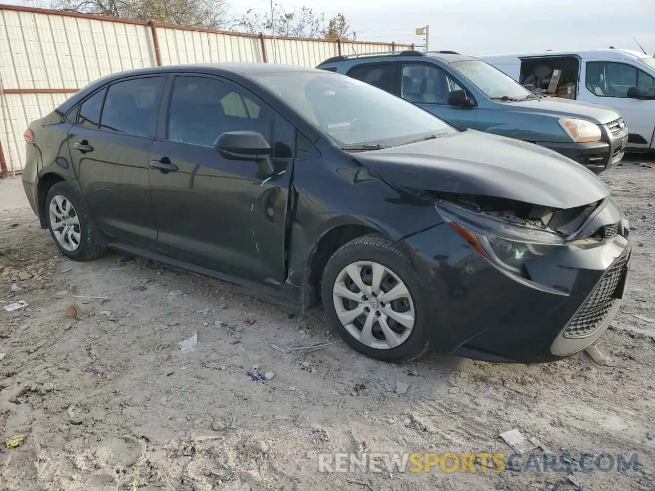 4 fotografías del automóvil dañado JTDEPMAE9MJ157979 TOYOTA COROLLA 2021