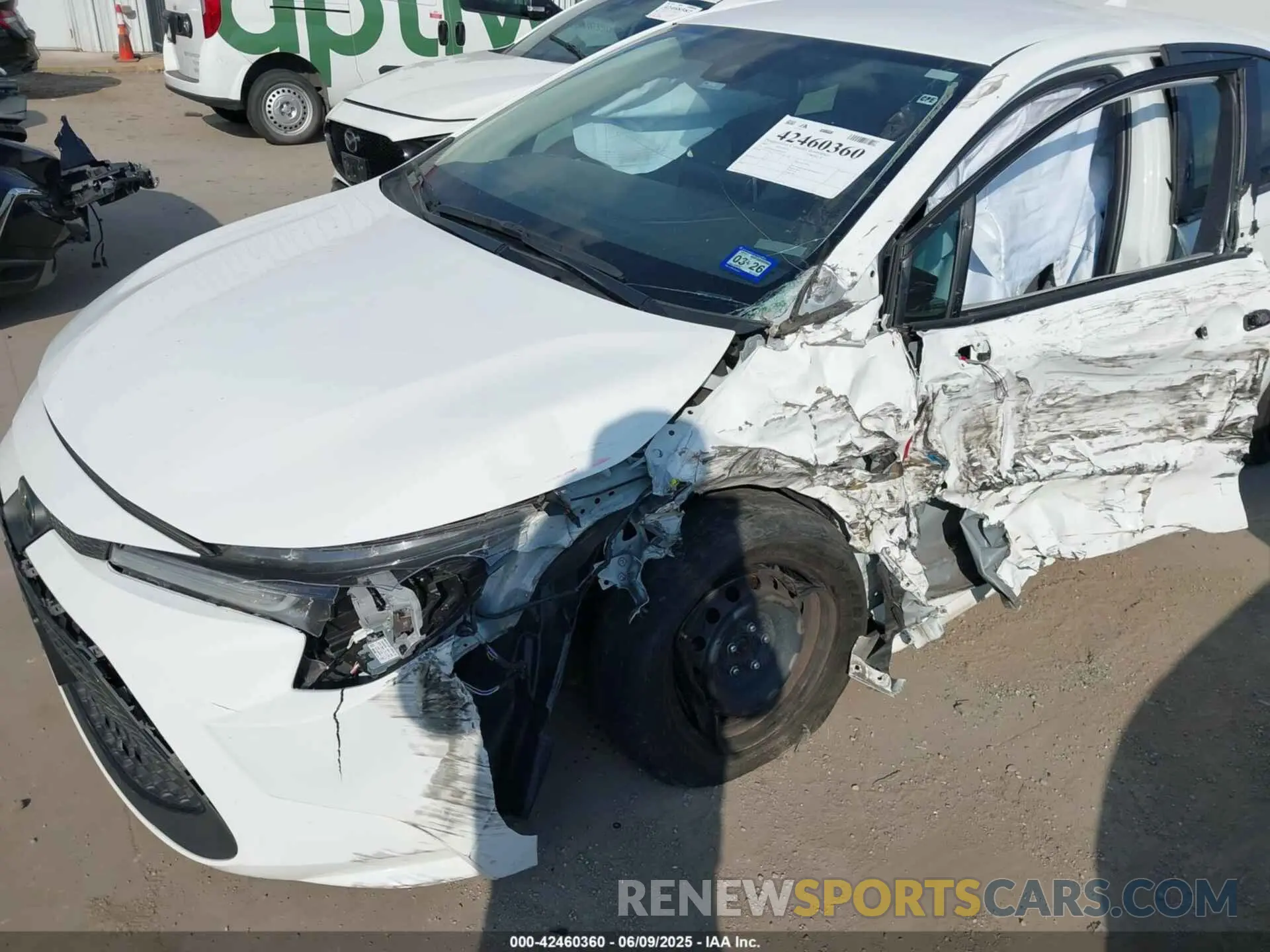 6 fotografías del automóvil dañado JTDEPMAE9MJ159201 TOYOTA COROLLA 2021