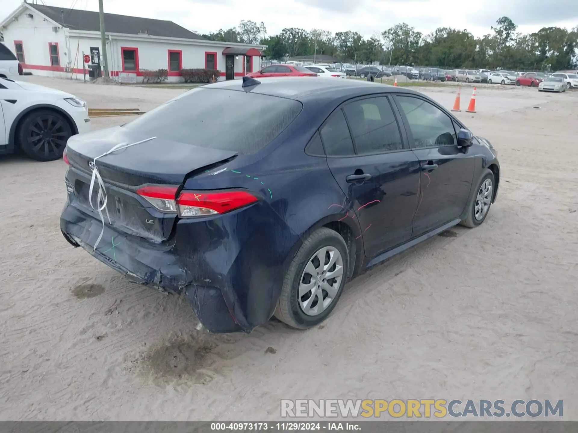 4 fotografías del automóvil dañado JTDEPMAE9MJ165659 TOYOTA COROLLA 2021