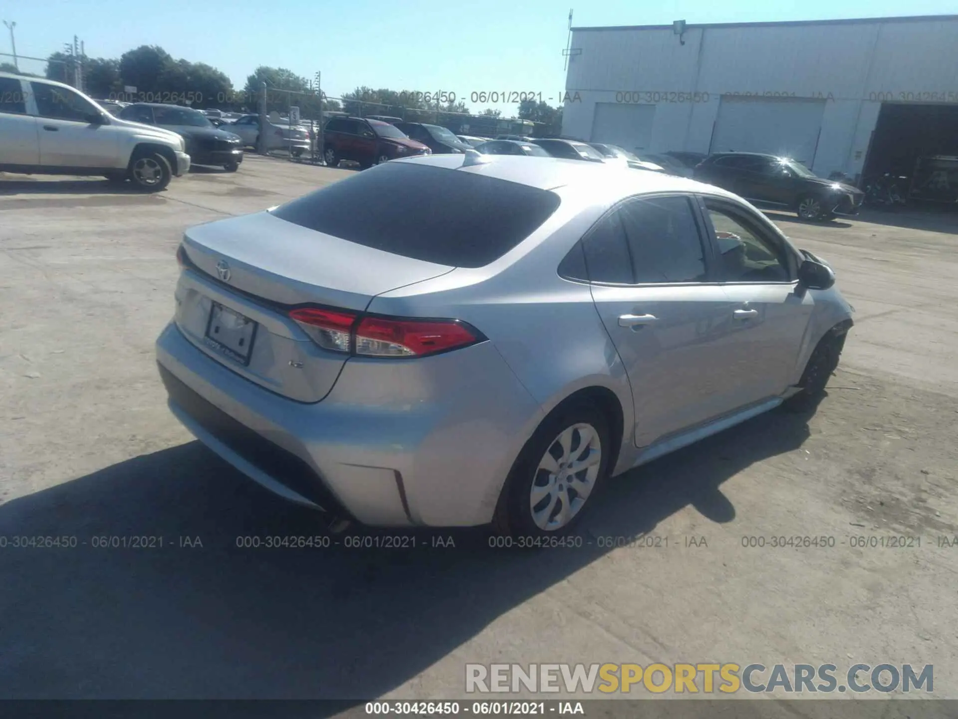 4 fotografías del automóvil dañado JTDEPMAE9MJ166875 TOYOTA COROLLA 2021