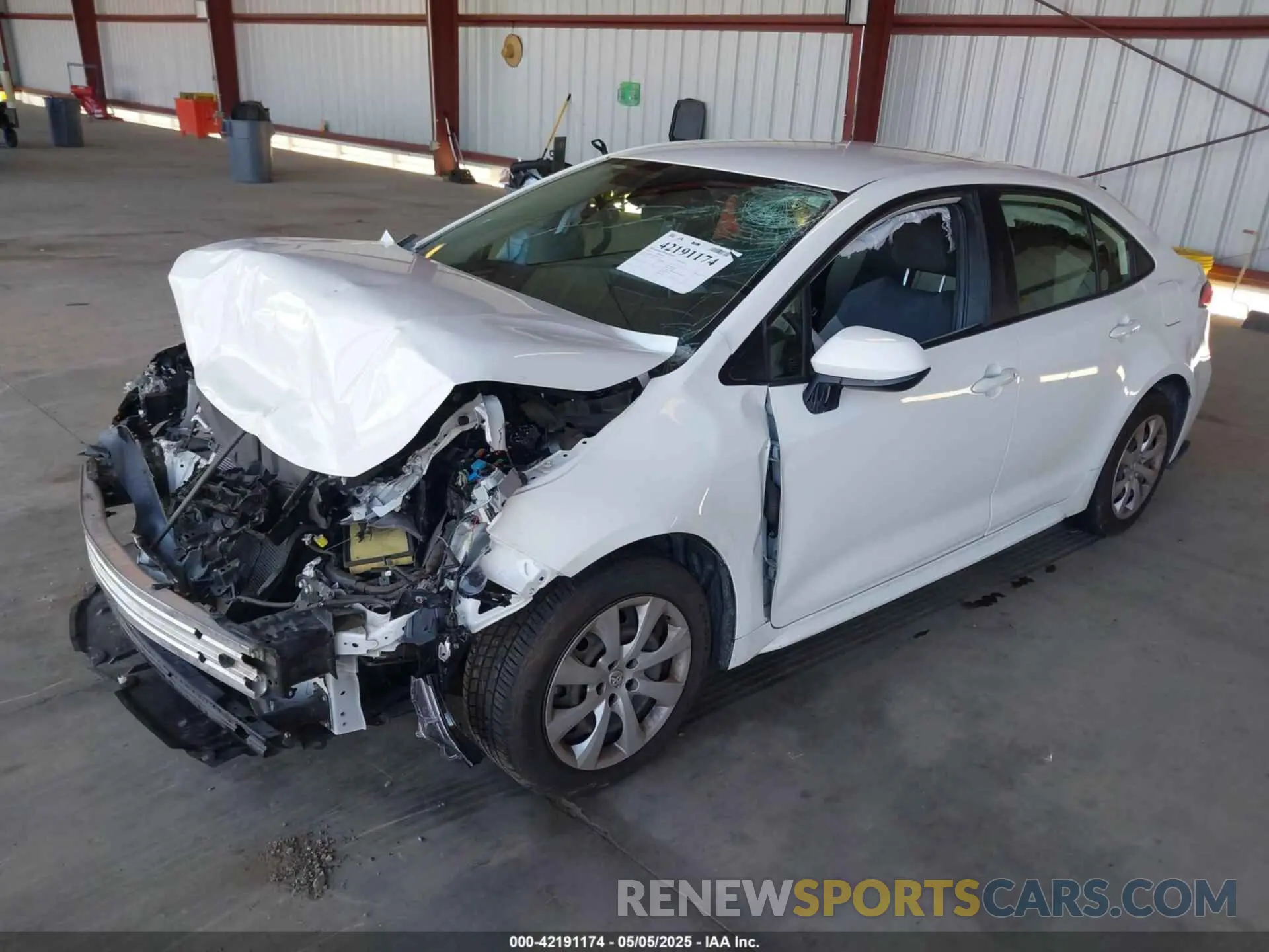 2 fotografías del automóvil dañado JTDEPMAE9MJ167217 TOYOTA COROLLA 2021