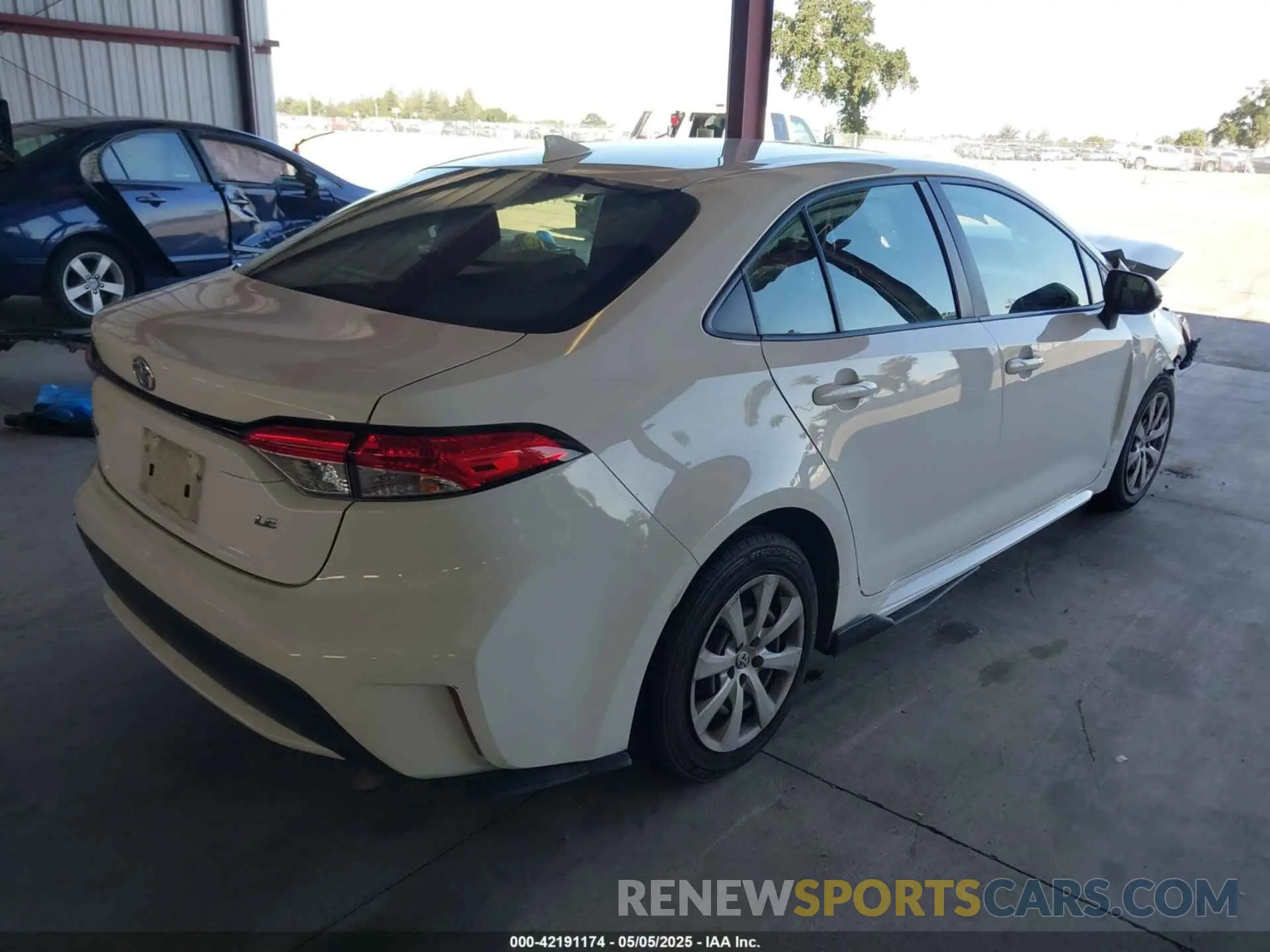 4 fotografías del automóvil dañado JTDEPMAE9MJ167217 TOYOTA COROLLA 2021