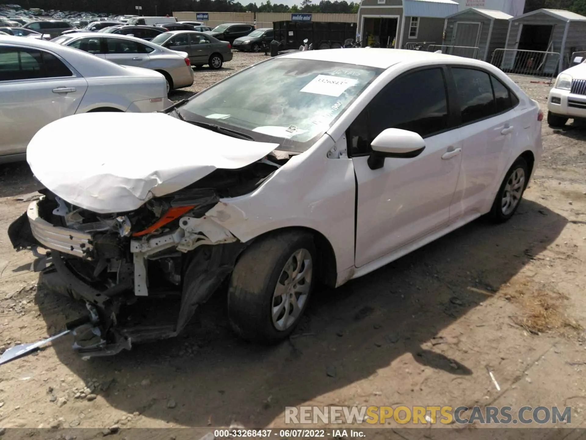 2 fotografías del automóvil dañado JTDEPMAE9MJ167315 TOYOTA COROLLA 2021