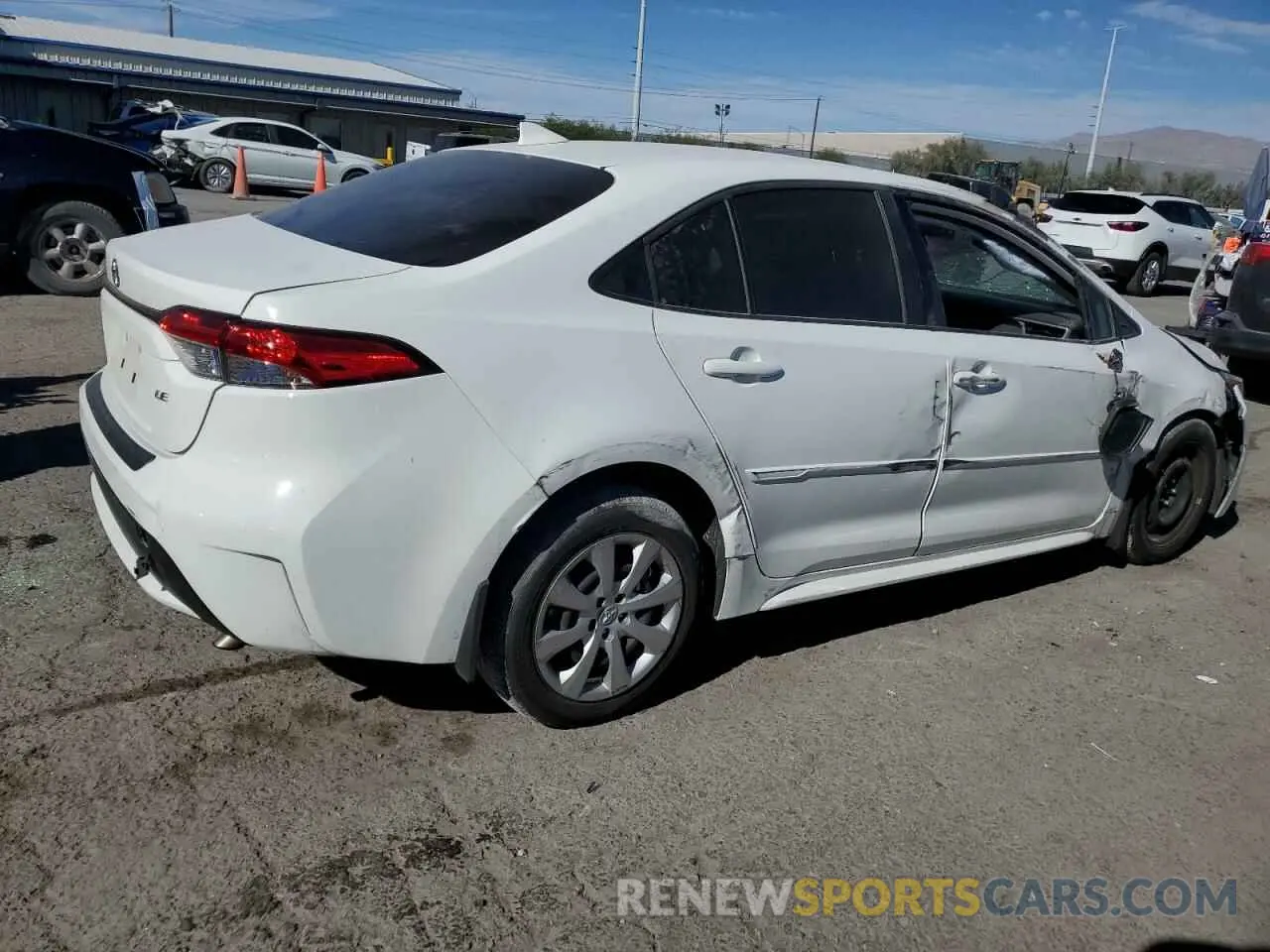 3 fotografías del automóvil dañado JTDEPMAE9MJ167444 TOYOTA COROLLA 2021