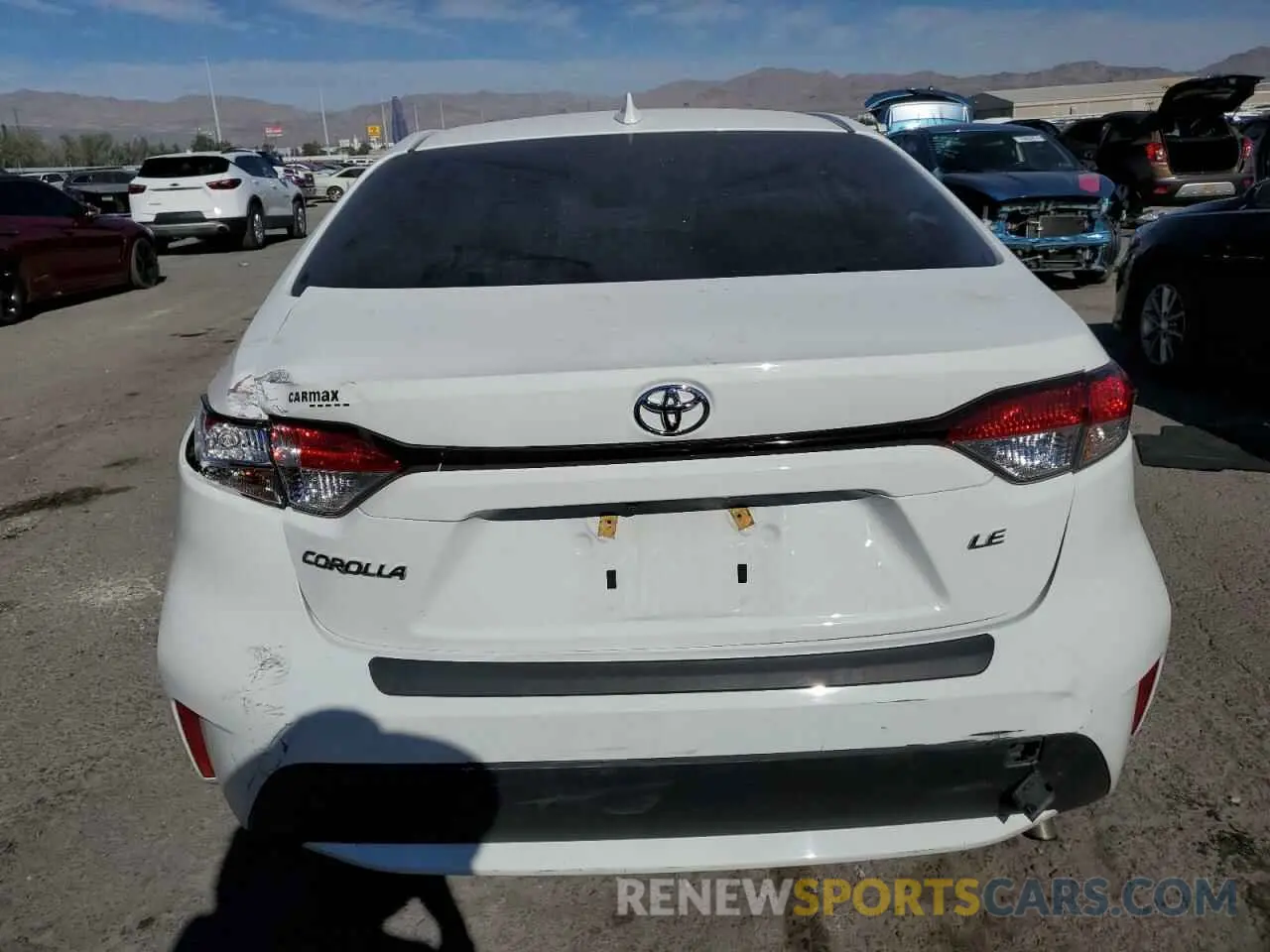 6 fotografías del automóvil dañado JTDEPMAE9MJ167444 TOYOTA COROLLA 2021