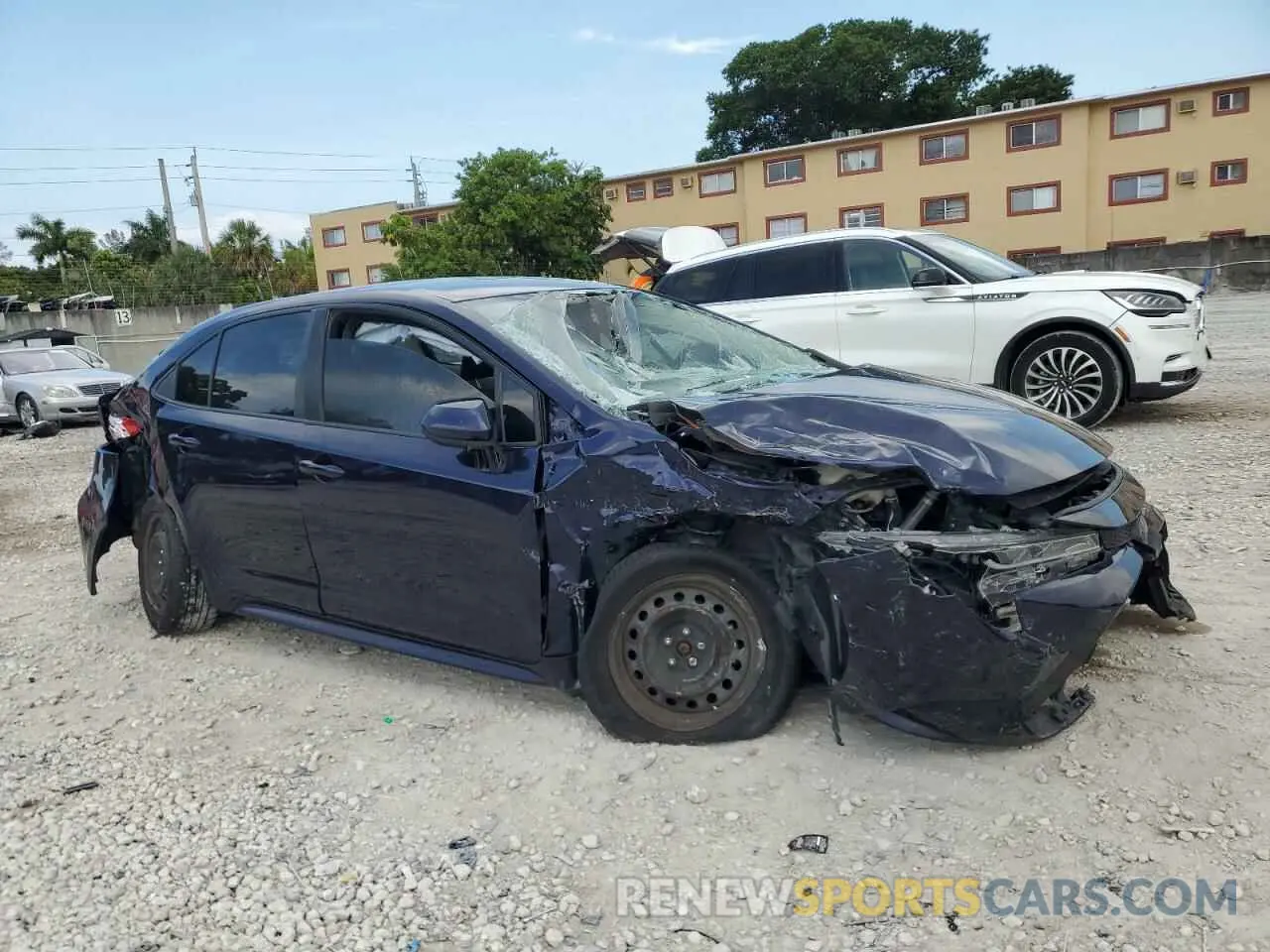 4 fotografías del automóvil dañado JTDEPMAE9MJ170876 TOYOTA COROLLA 2021