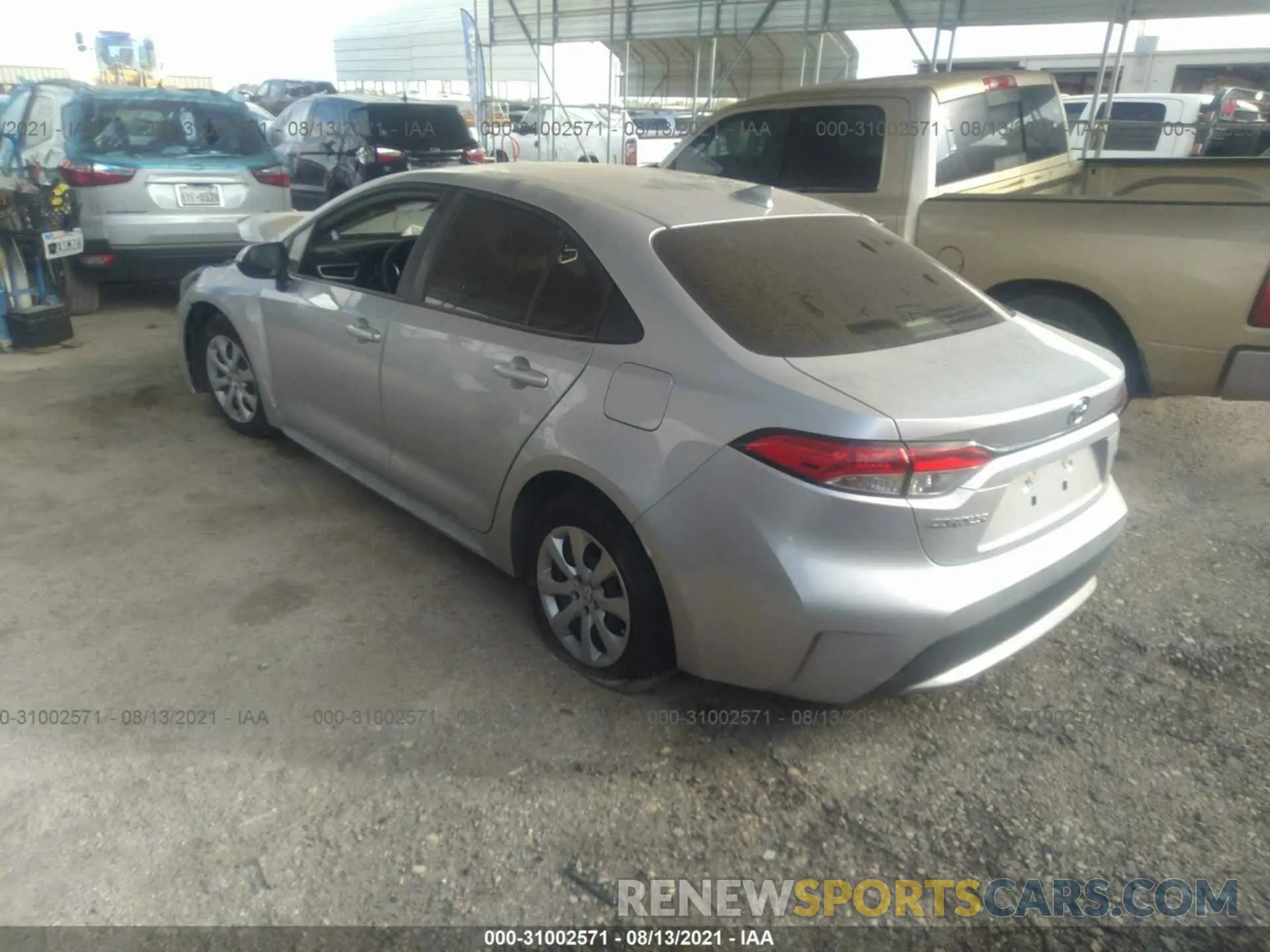 3 fotografías del automóvil dañado JTDEPMAE9MJ184874 TOYOTA COROLLA 2021