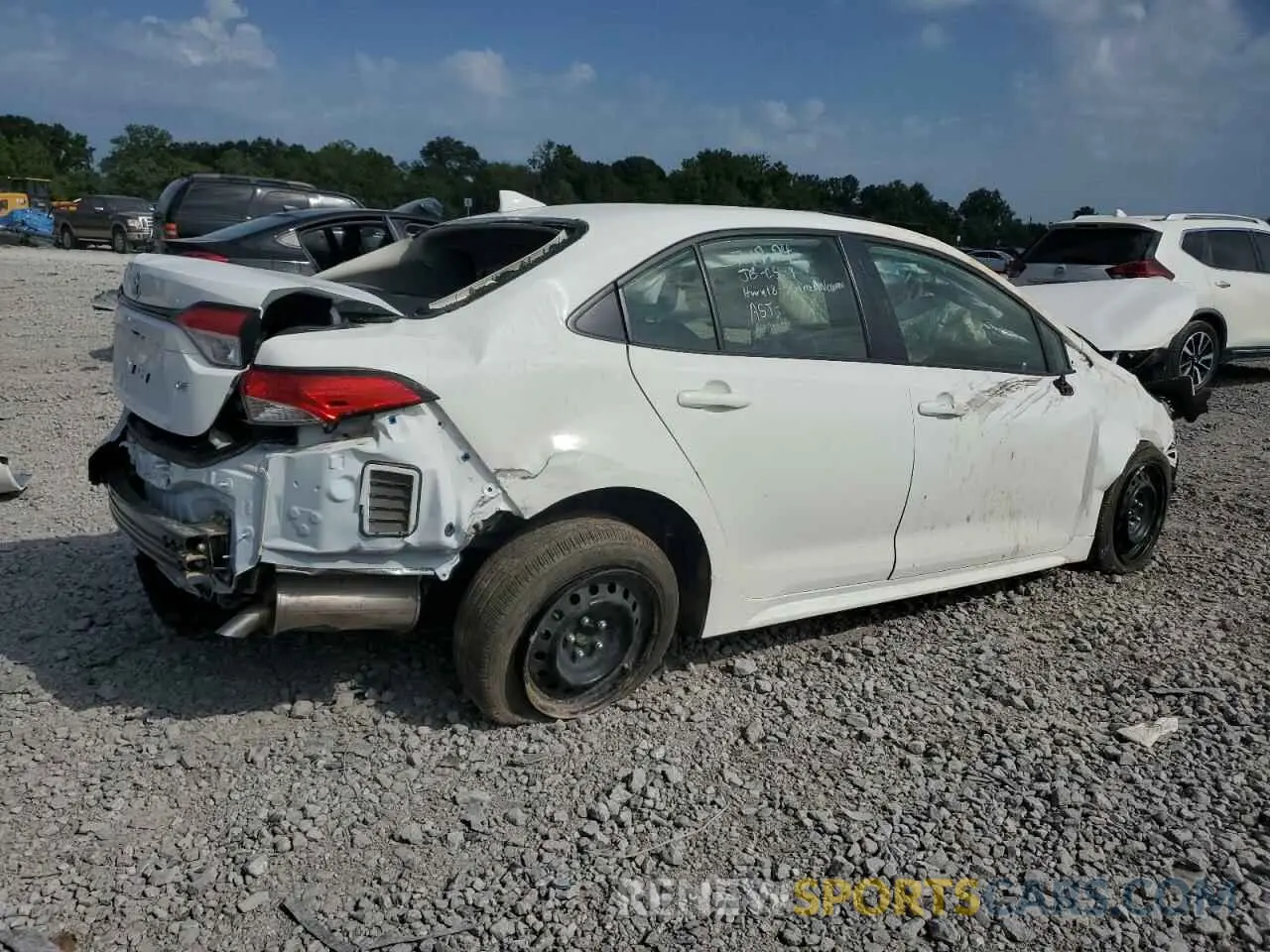 3 fotografías del automóvil dañado JTDEPMAE9MJ186172 TOYOTA COROLLA 2021
