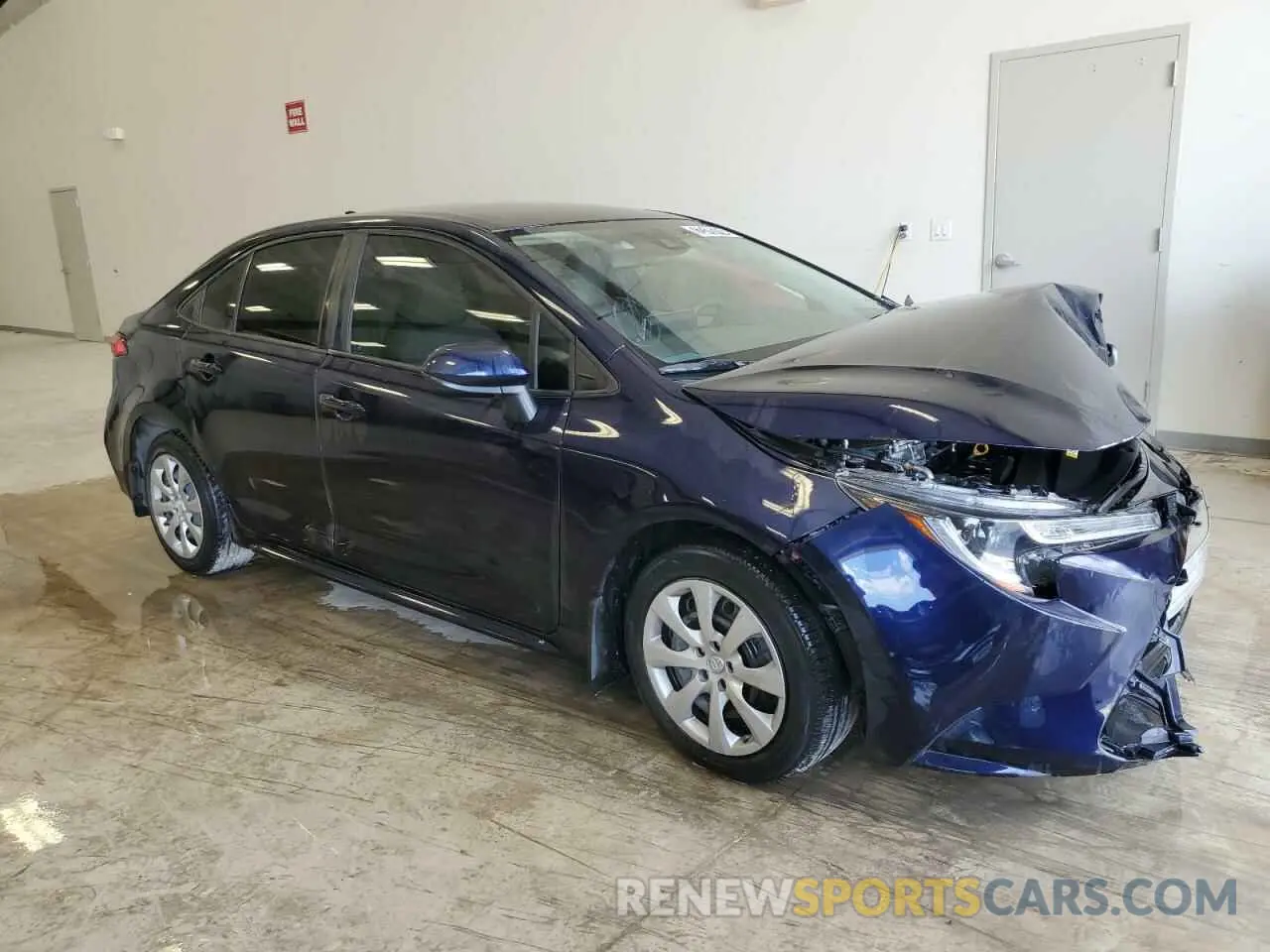 4 fotografías del automóvil dañado JTDEPMAEXMJ119449 TOYOTA COROLLA 2021