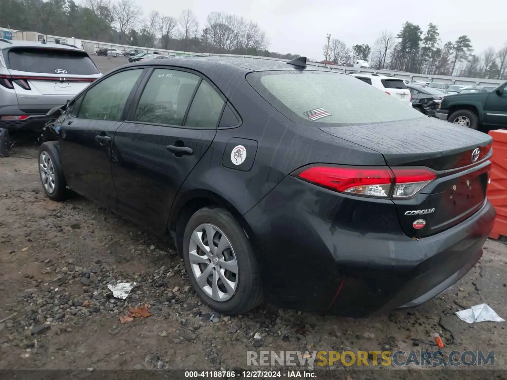 3 fotografías del automóvil dañado JTDEPMAEXMJ124120 TOYOTA COROLLA 2021